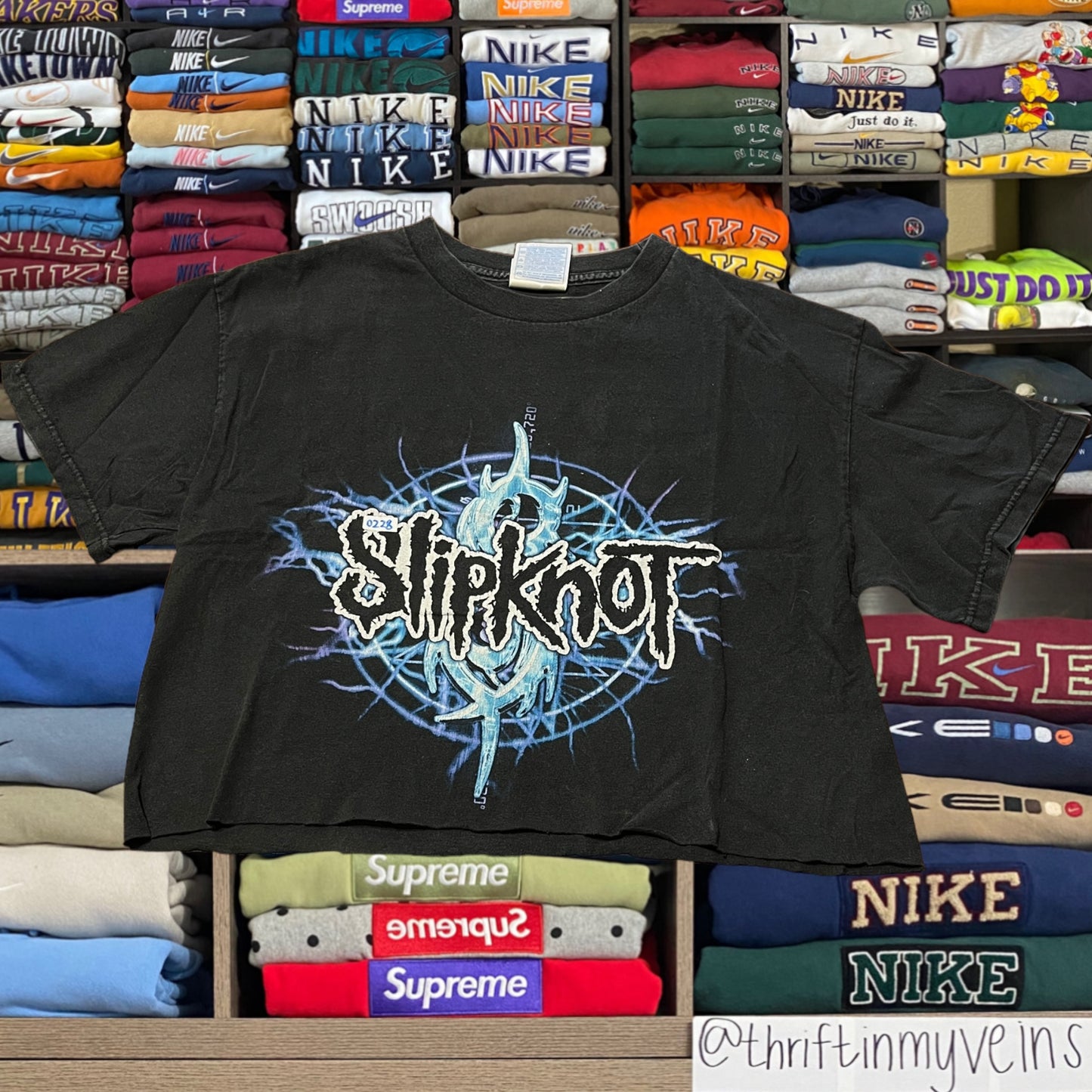 Y2K slipknot cropped shirt
