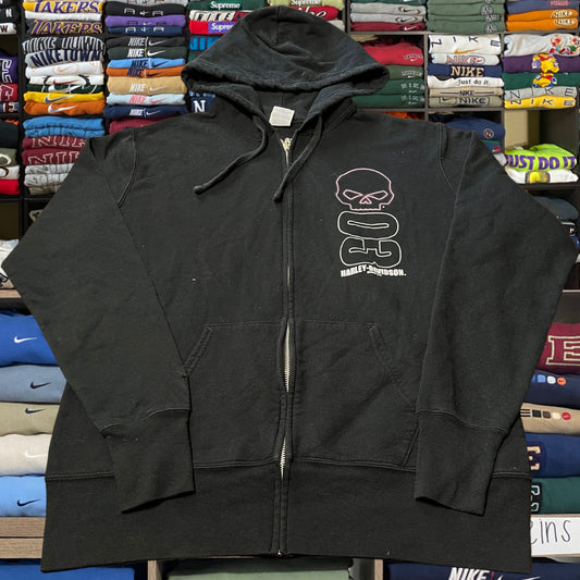 Vintage Y2K Harley full zip hoodie