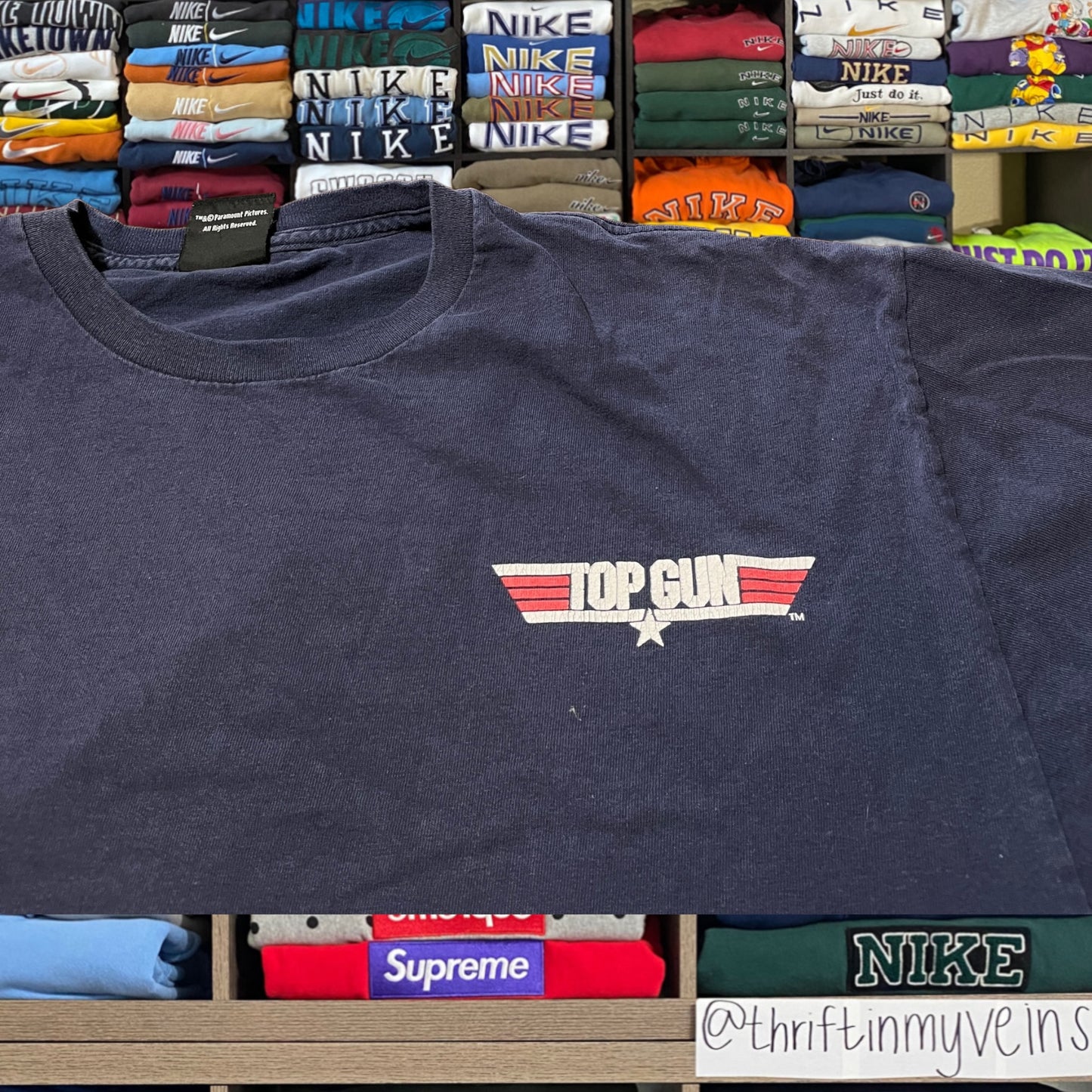 vintage top gun goose shirt