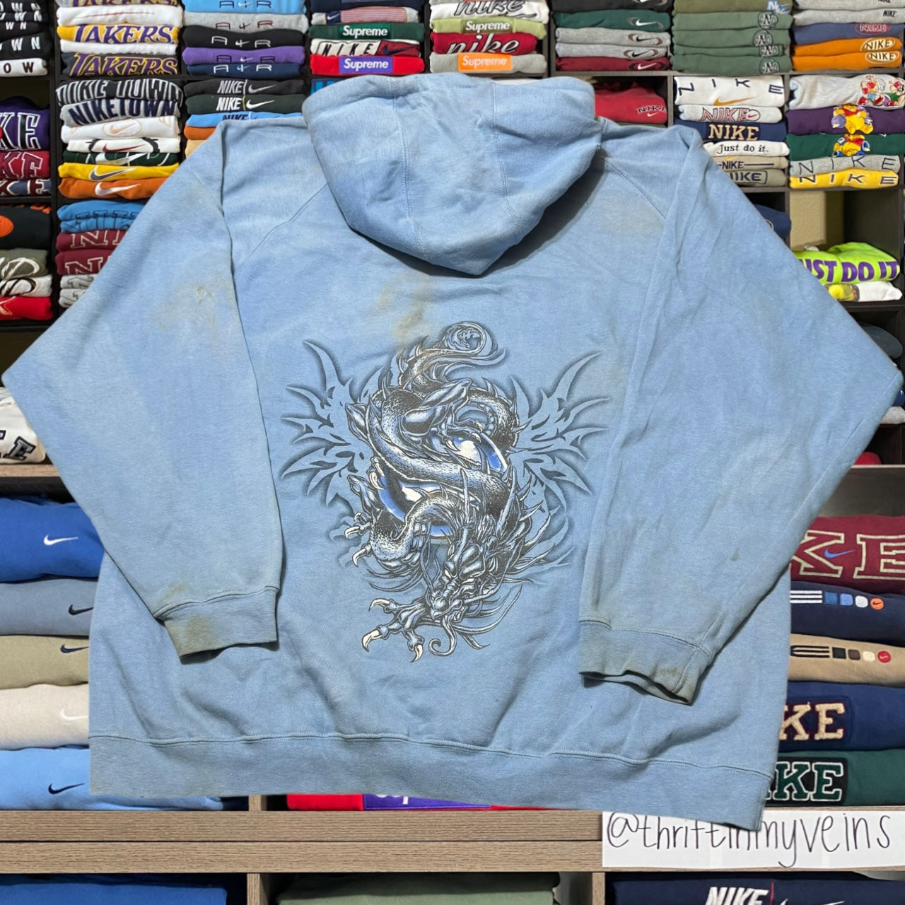 Y2K skater jnco style hoodie (xlarge)