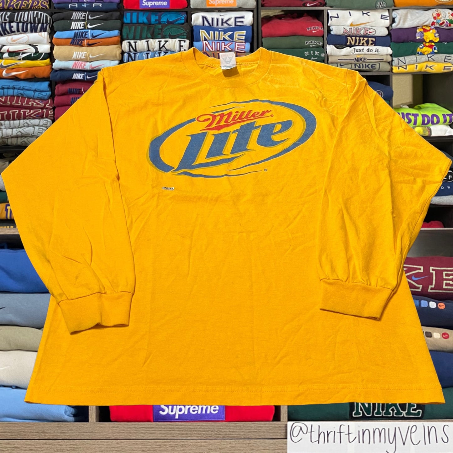 90s miller lite beer shirt