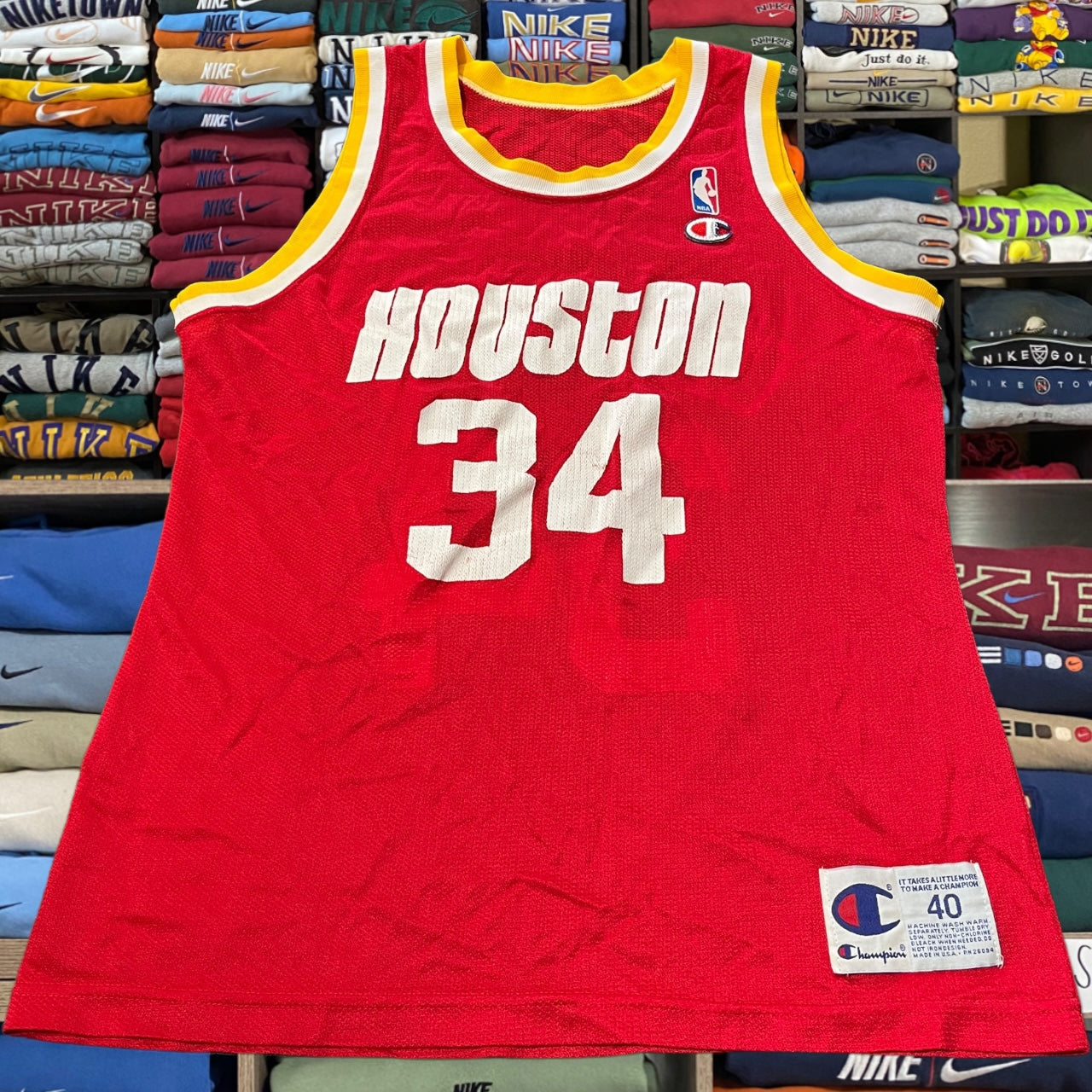 90s Houston rockets Hakeem Olajuwon jersey