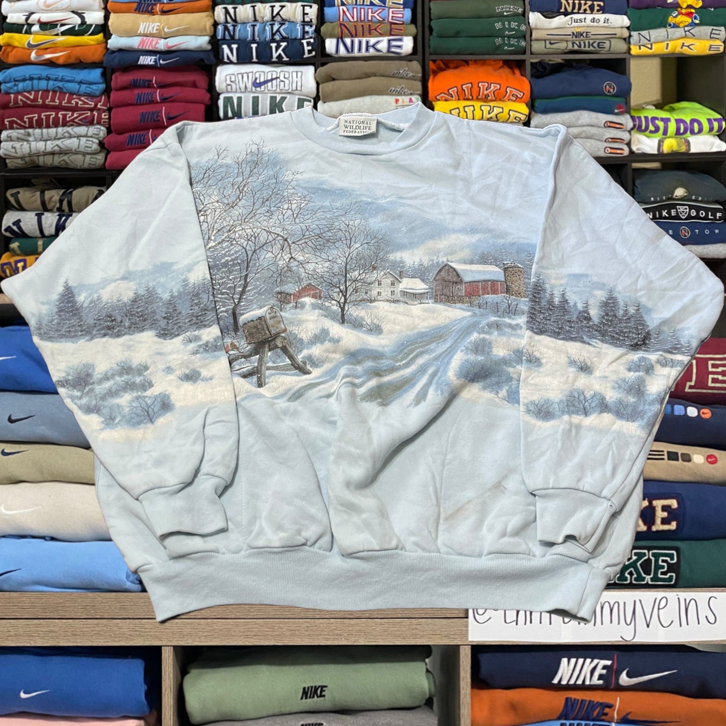 90s nature winter sweater