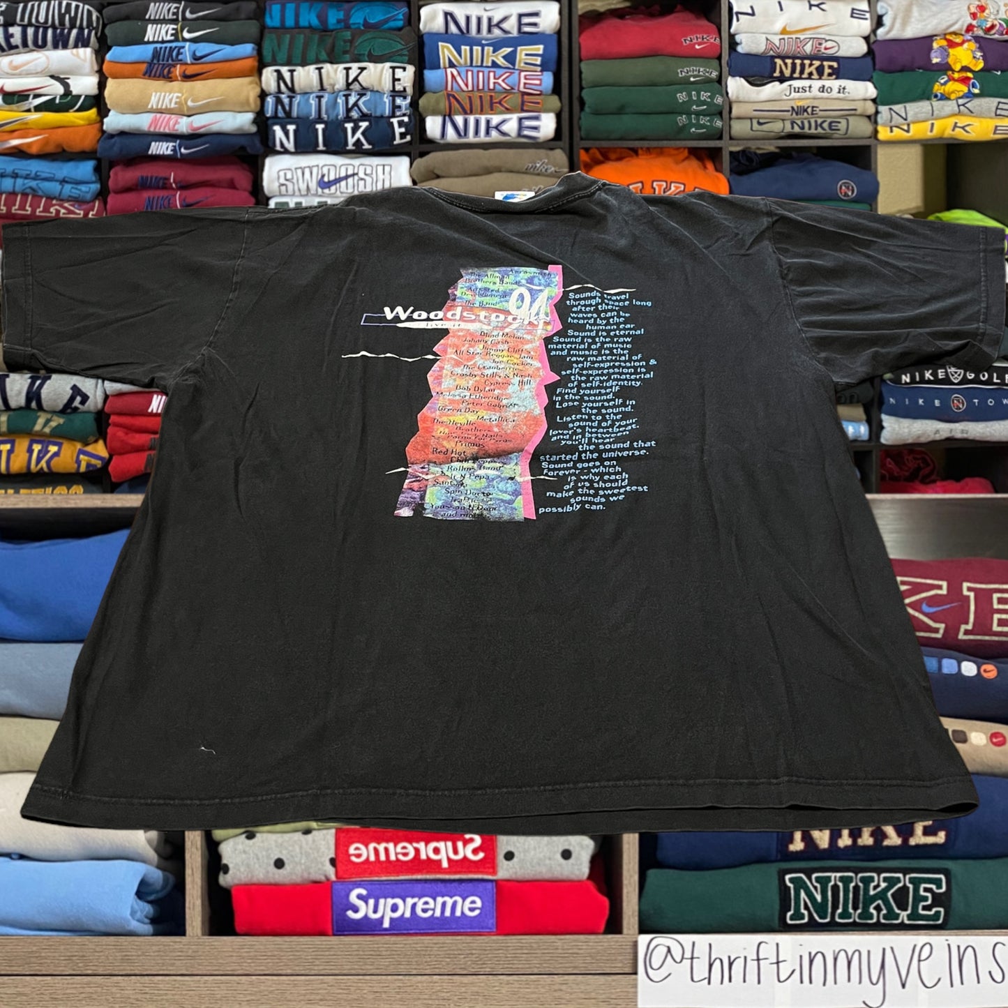 1994 woodstock band shirt (xlarge)
