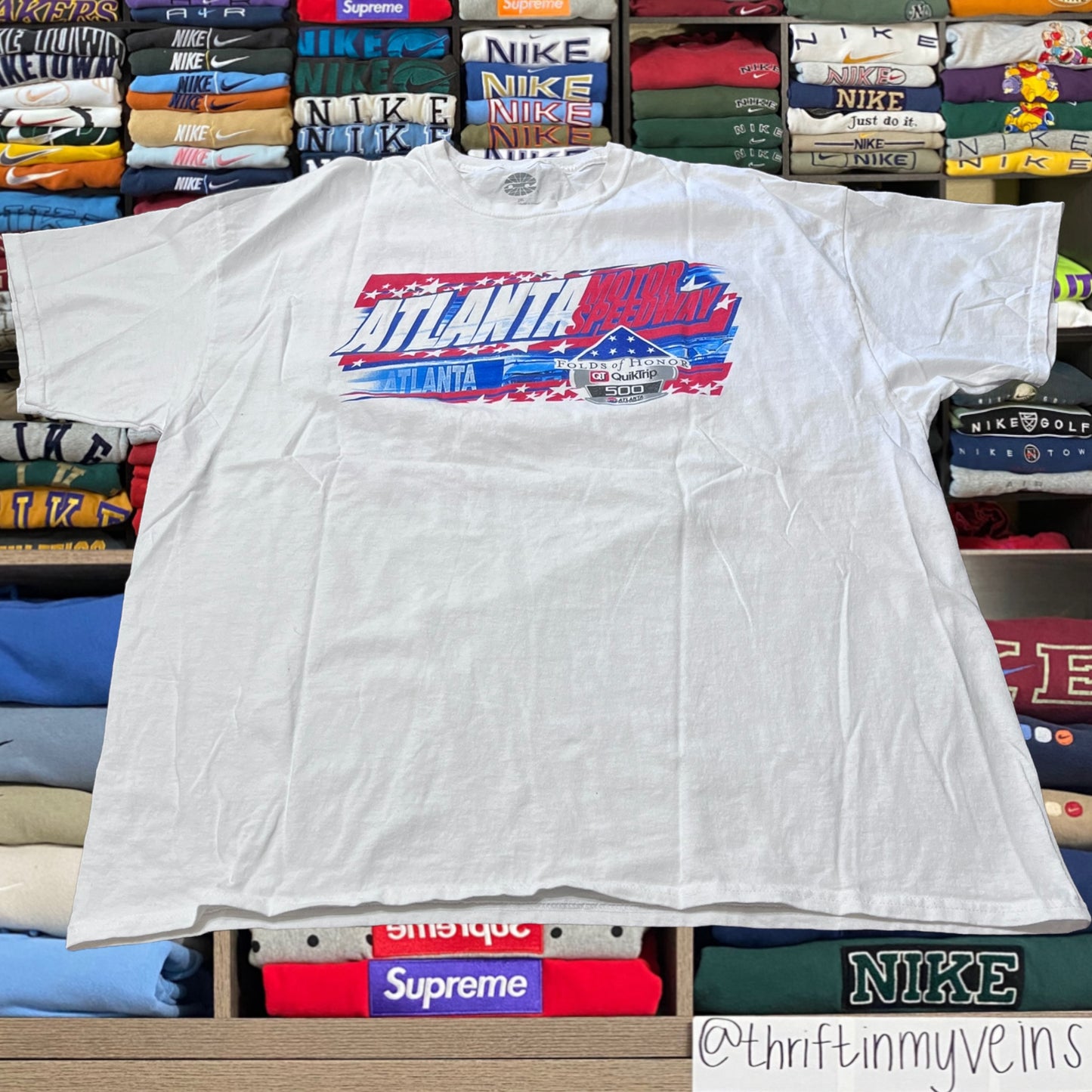 Y2K nascar graphic shirt