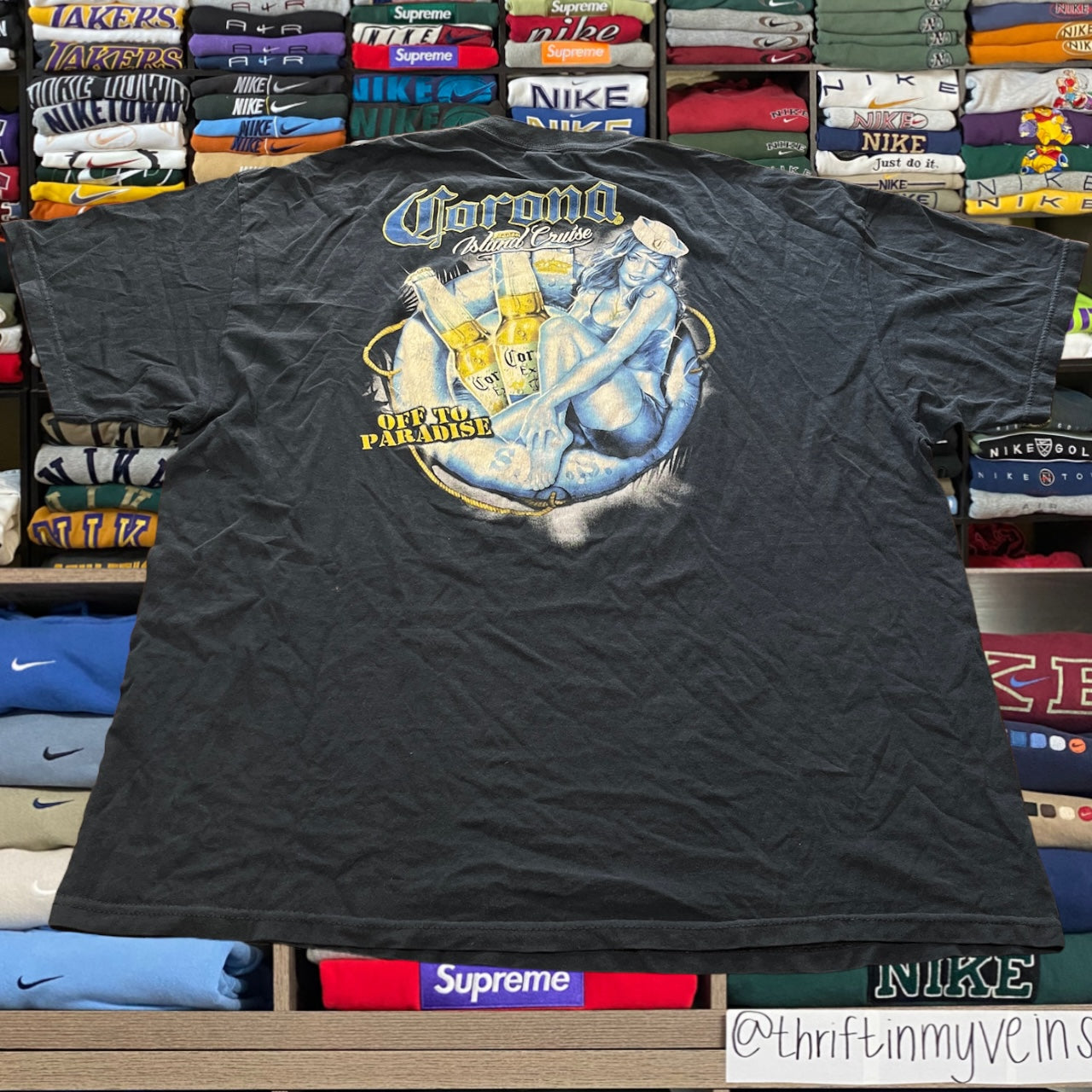 Y2K corona extra black shirt