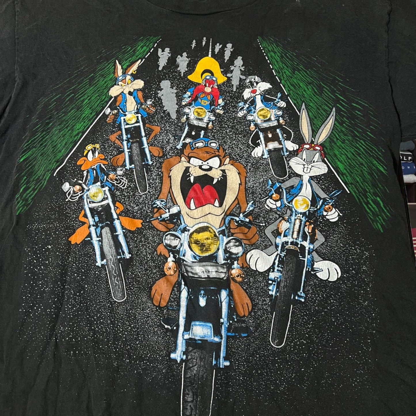 1993 Harley Davidson biker taz shirt ( xlarge )