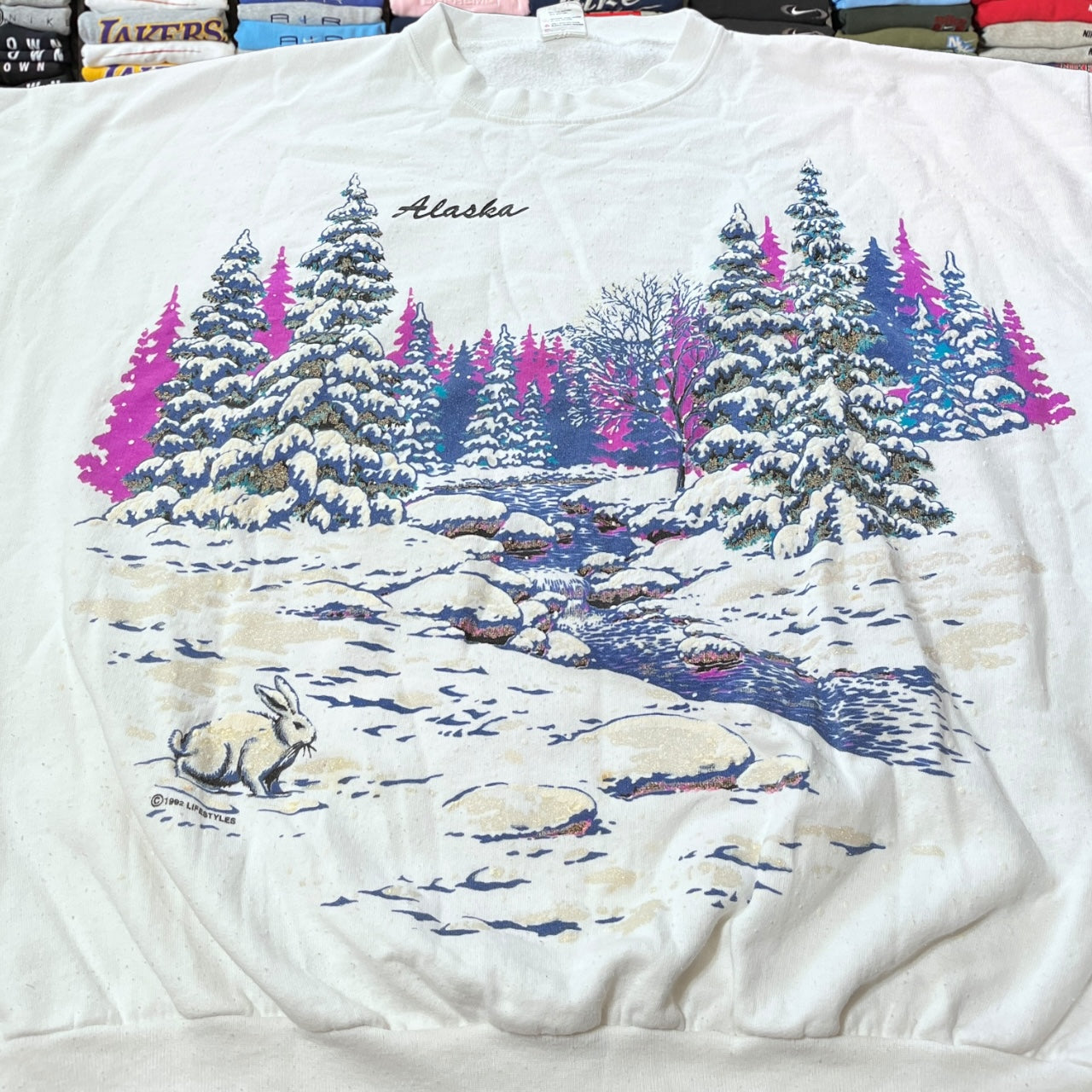 90s nature winter sweater all over print