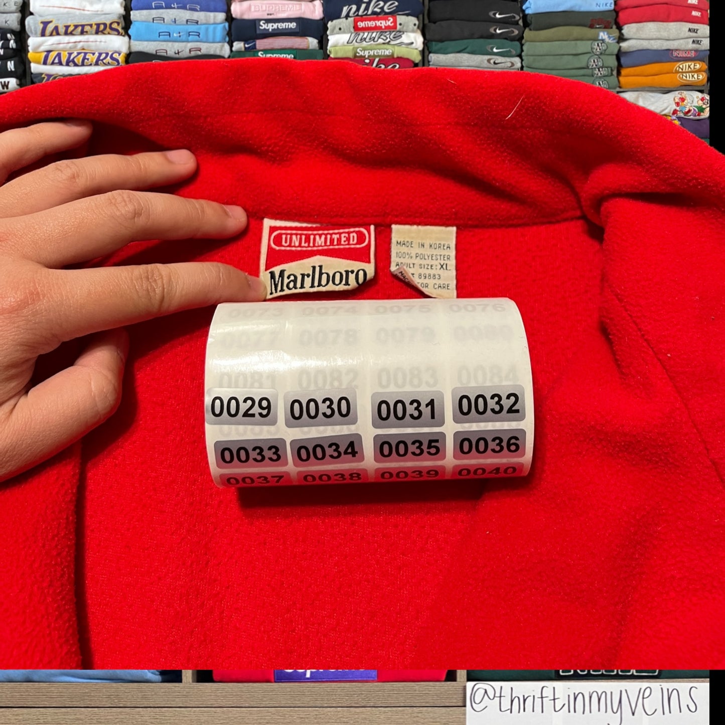 90s Marlboro full zip fleece (xlarge)