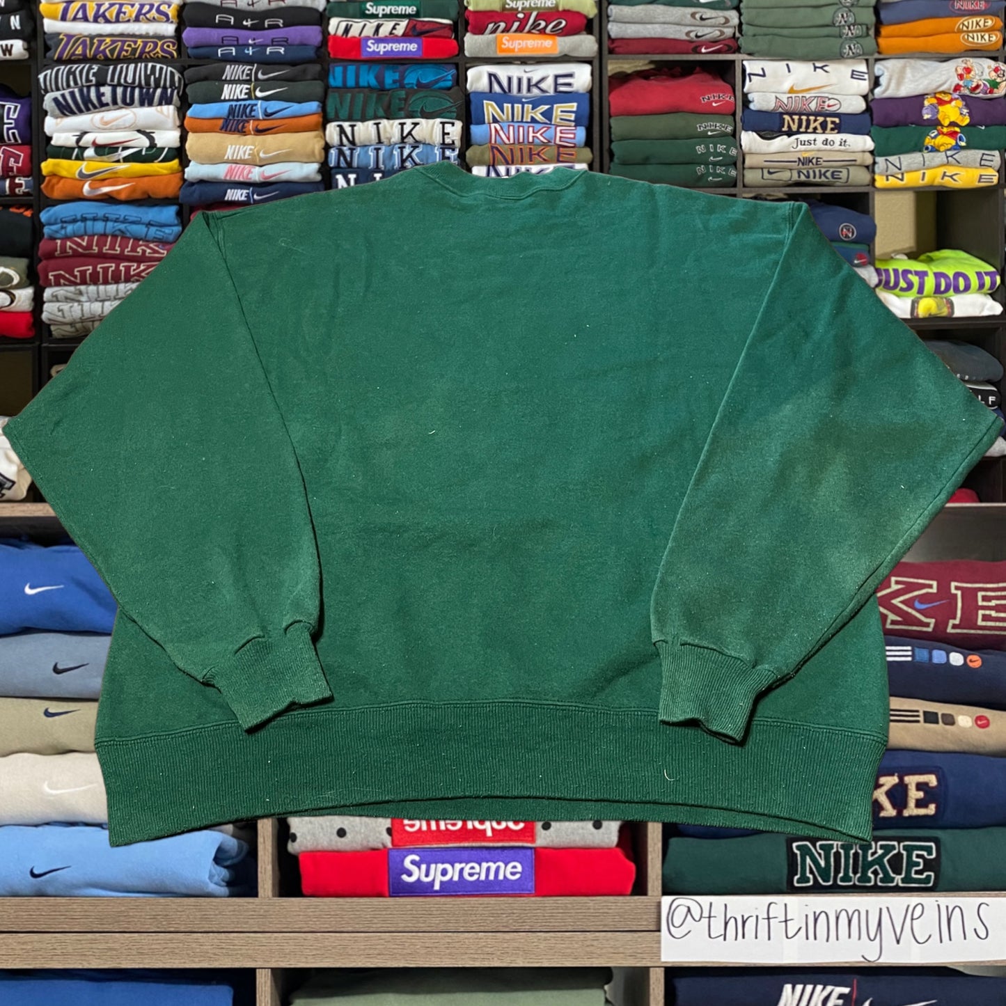 90s green Olympics sweater