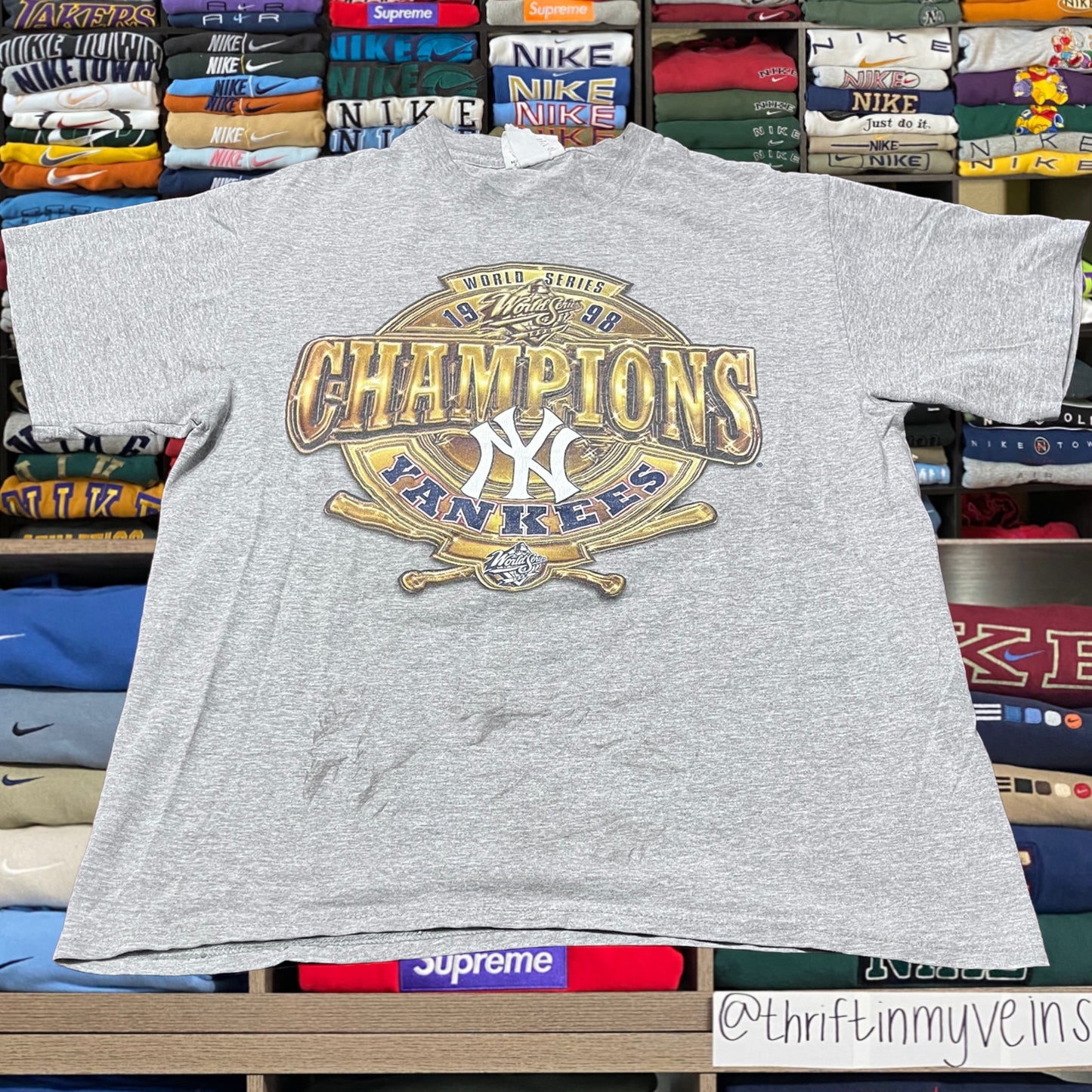 vintage 1998 new york yankees mlb baseball shirt