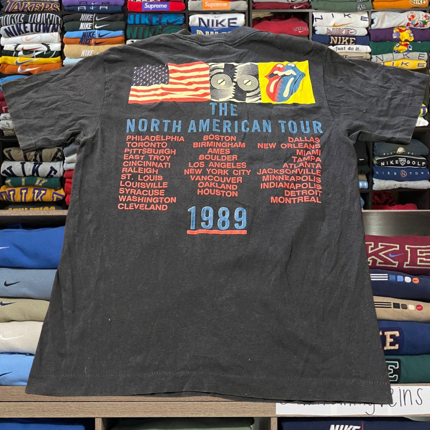 Vintage 1989 the rolling stone tour shirt