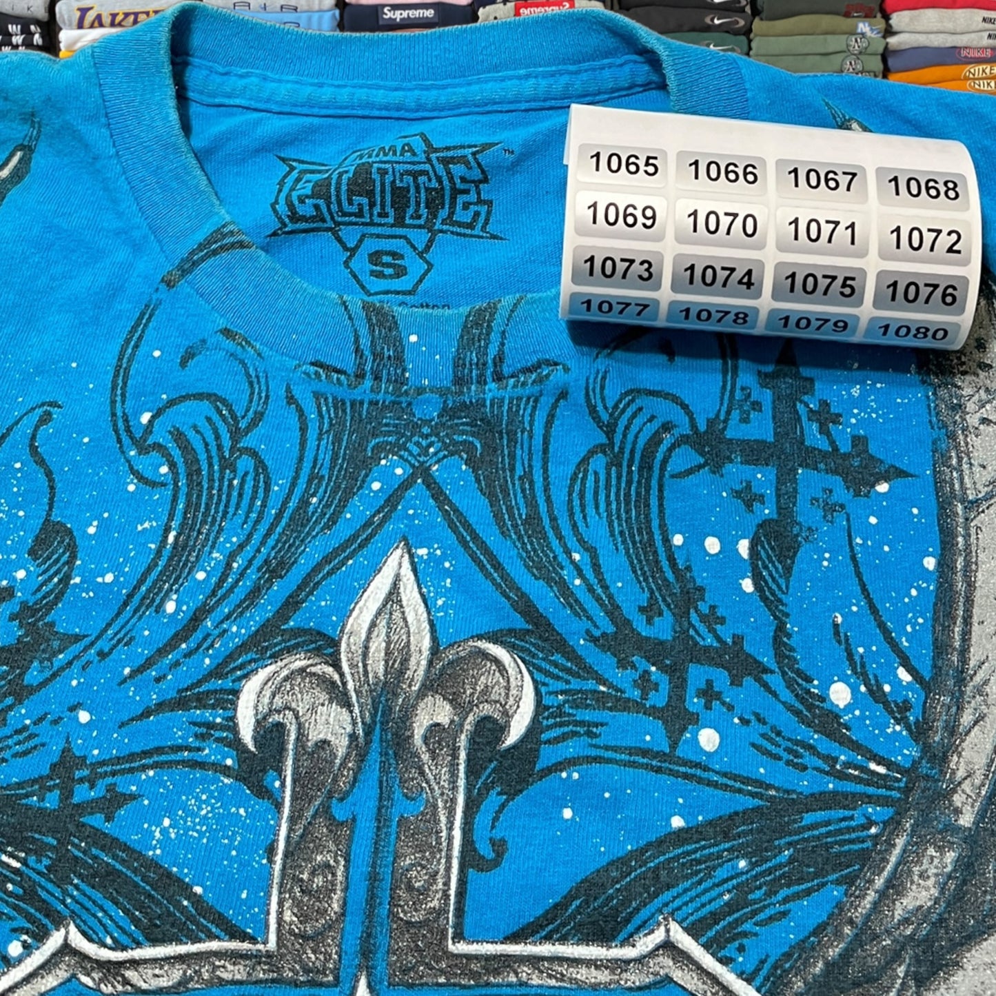 Y2K mma elite grunge emoji skeleton skull shirt