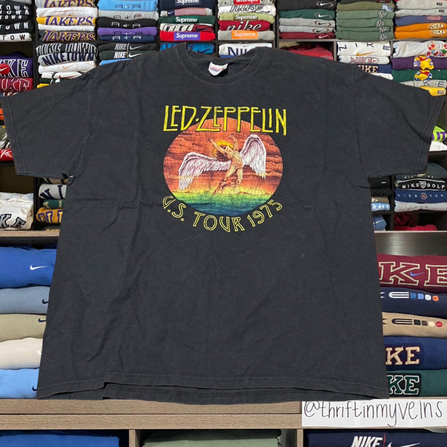 Y2K Led Zeppelin tour shirt