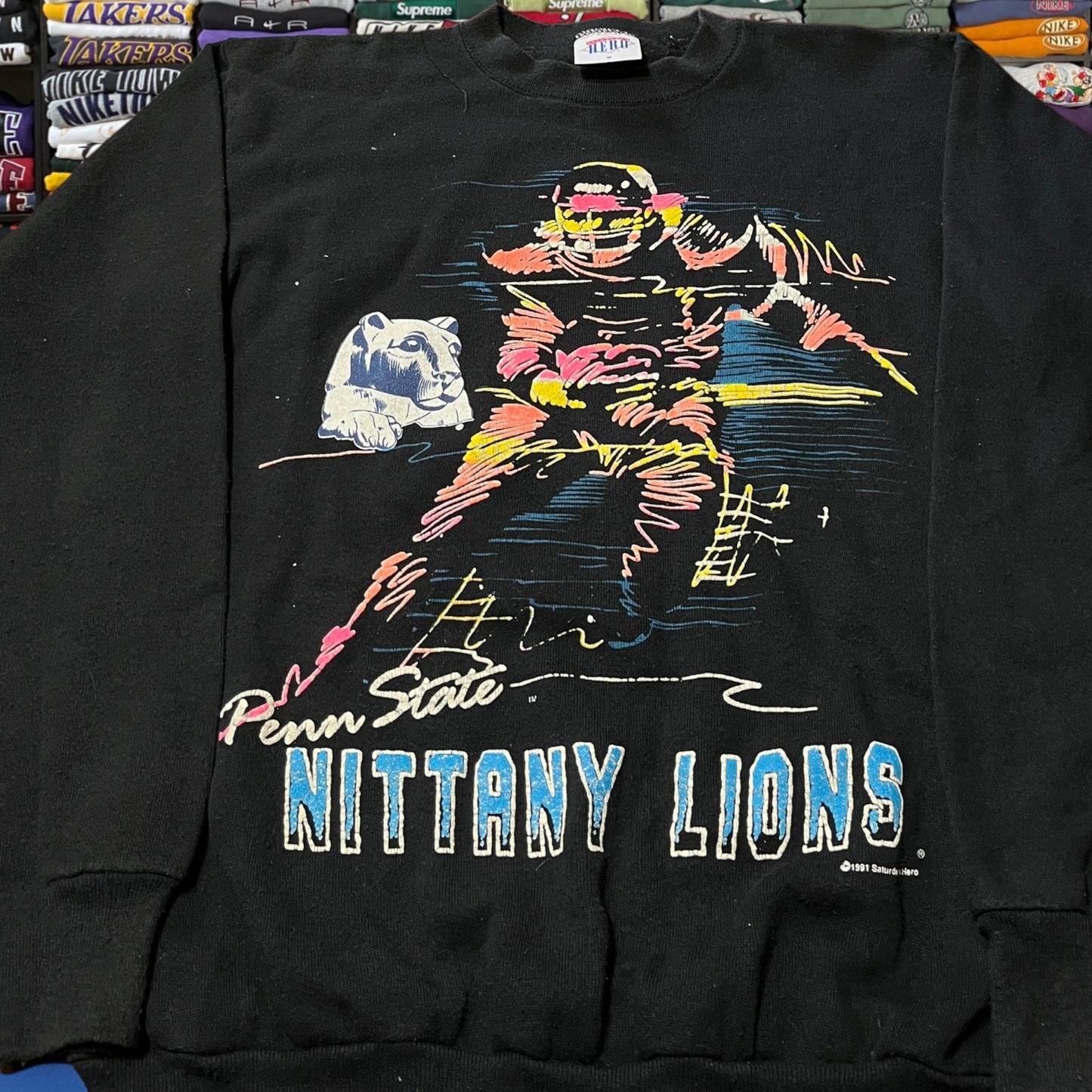 90s penn state university sweater