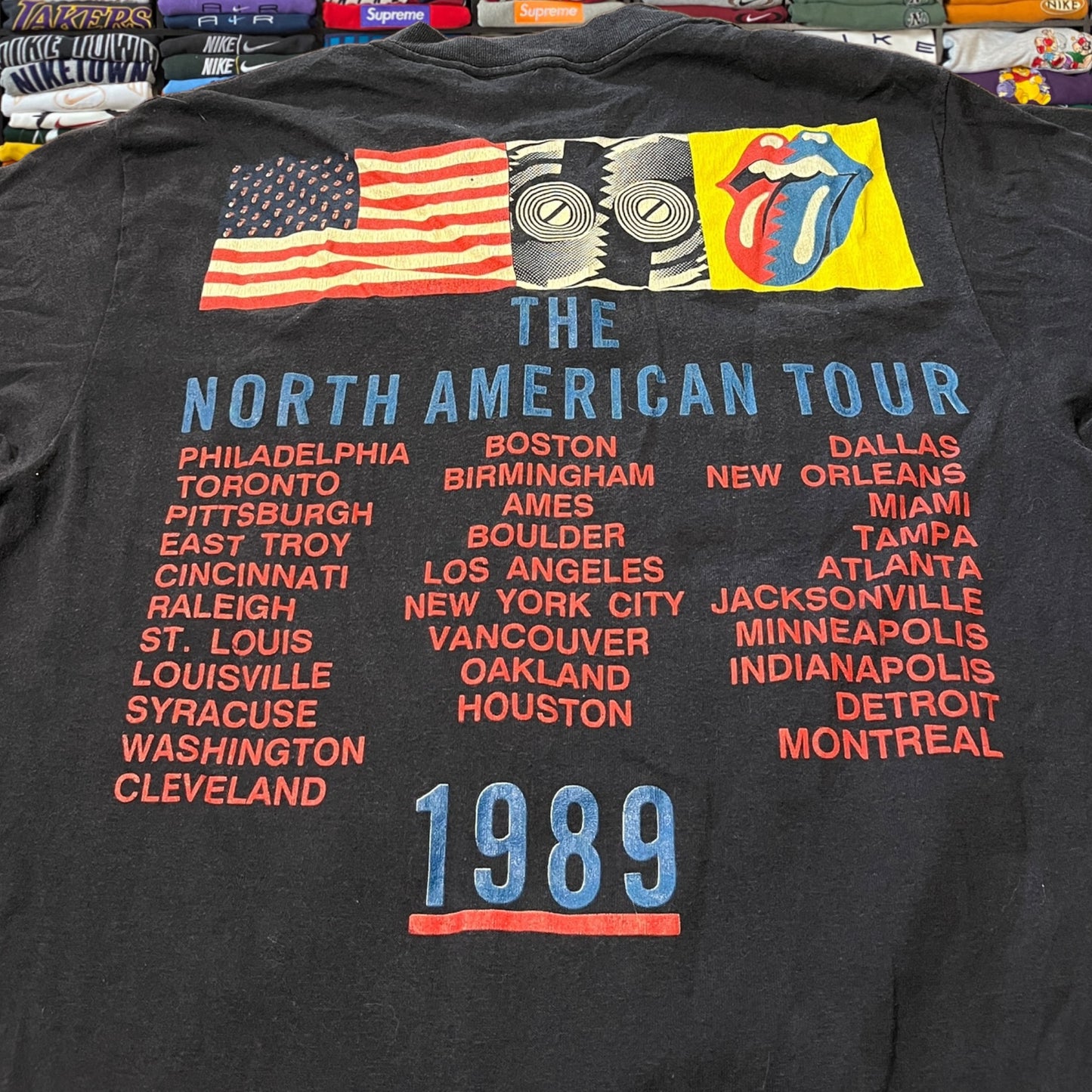 Vintage 1989 the rolling stone tour shirt