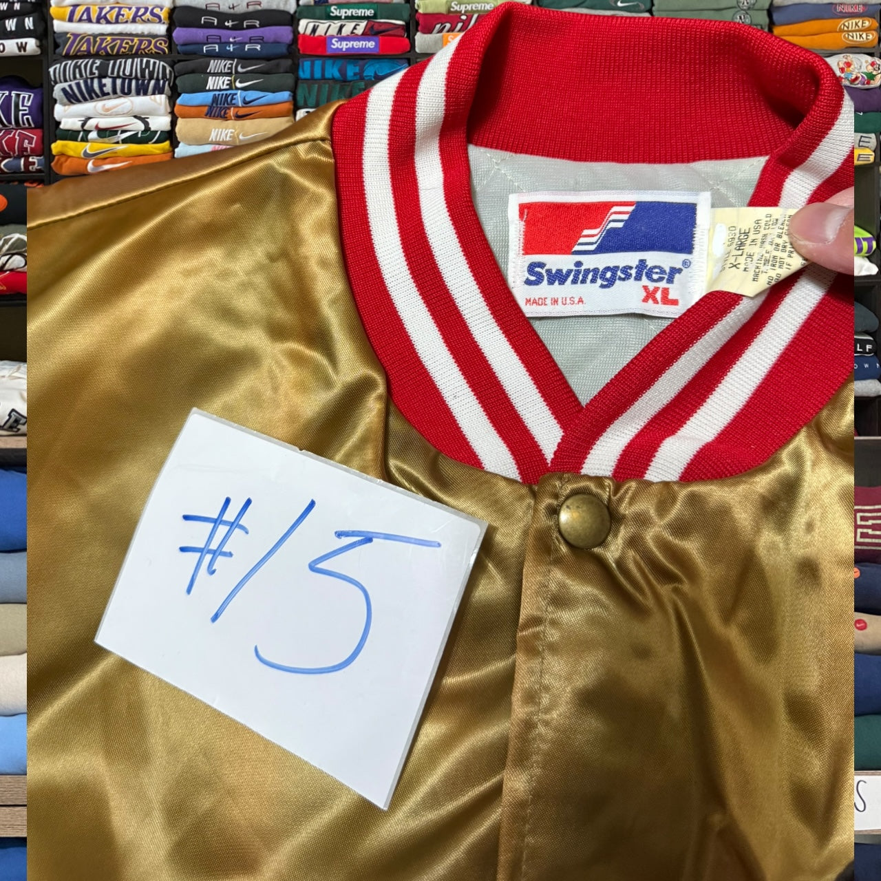 90s 49ers satin jacket (Xlarge)
