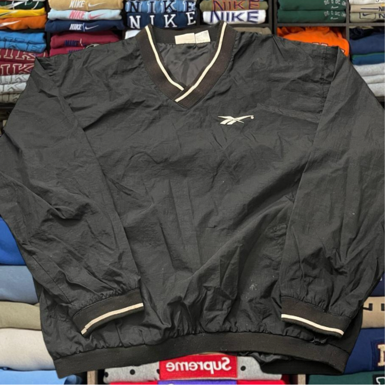 90s Reebok windbreaker pull over