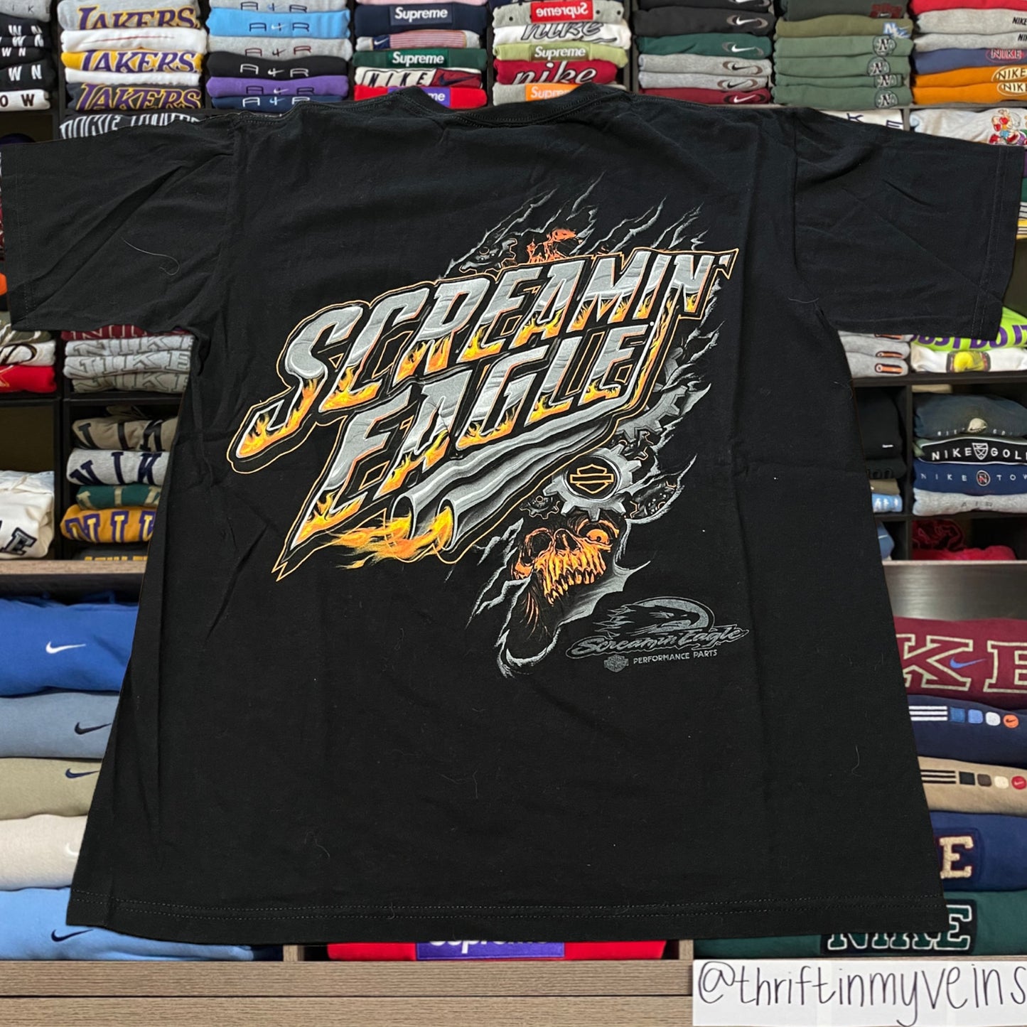 Y2K flame Harley Davidson biker motorcycle