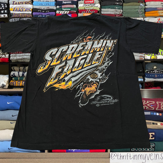Y2K flame Harley Davidson biker motorcycle