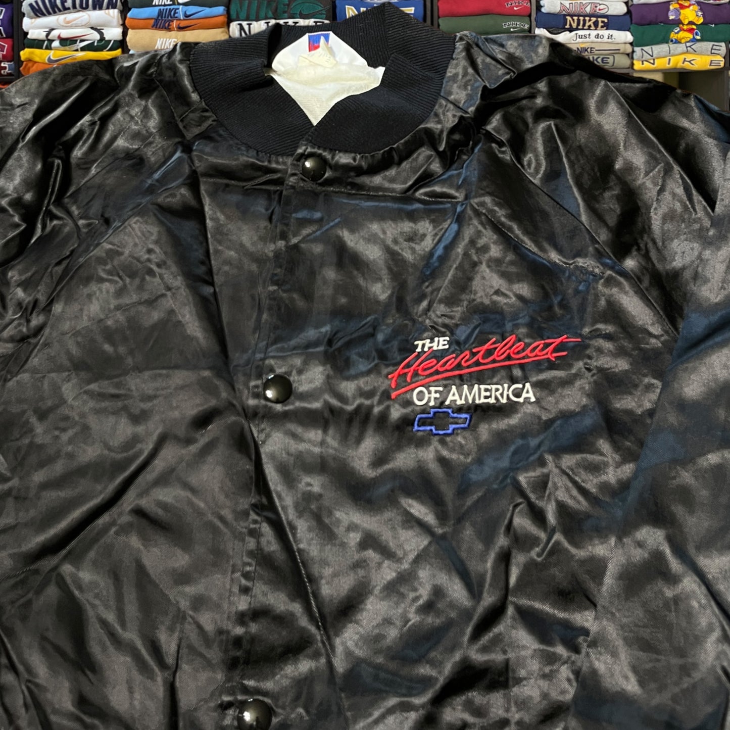 90s Chevy satin jacket