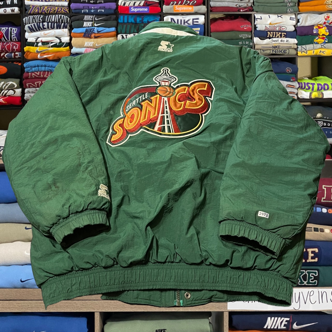 90s Seattle SuperSonics puffer jacket