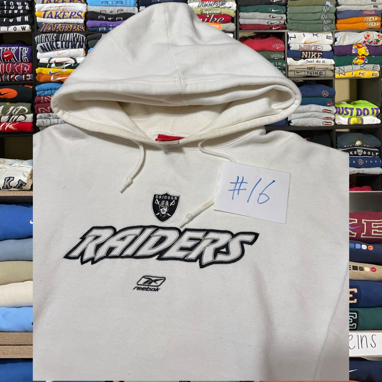y2k oakland raiders nfl hoodie (Large)
