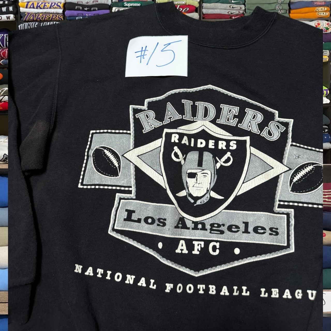 90s oakland raiders sweatshirt (Large)
