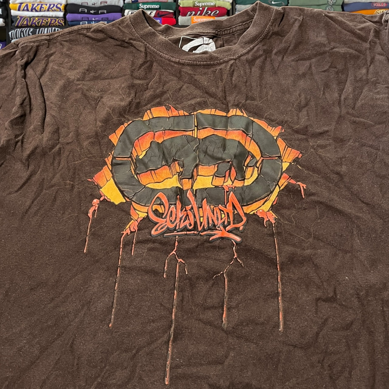 Y2K ecko unlimited brown shirt