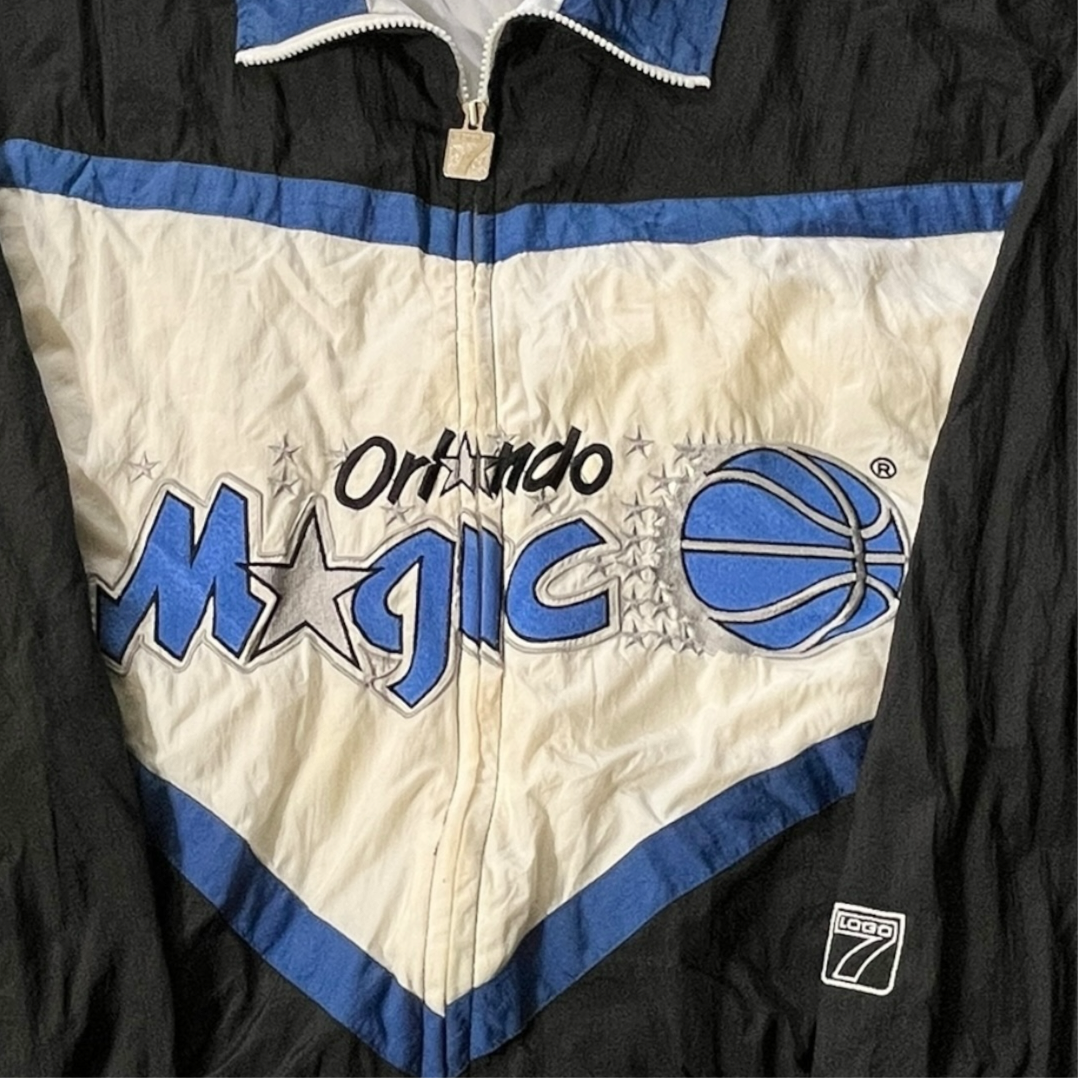 90s logo 7 nba Orlando Magic light puffer jacket