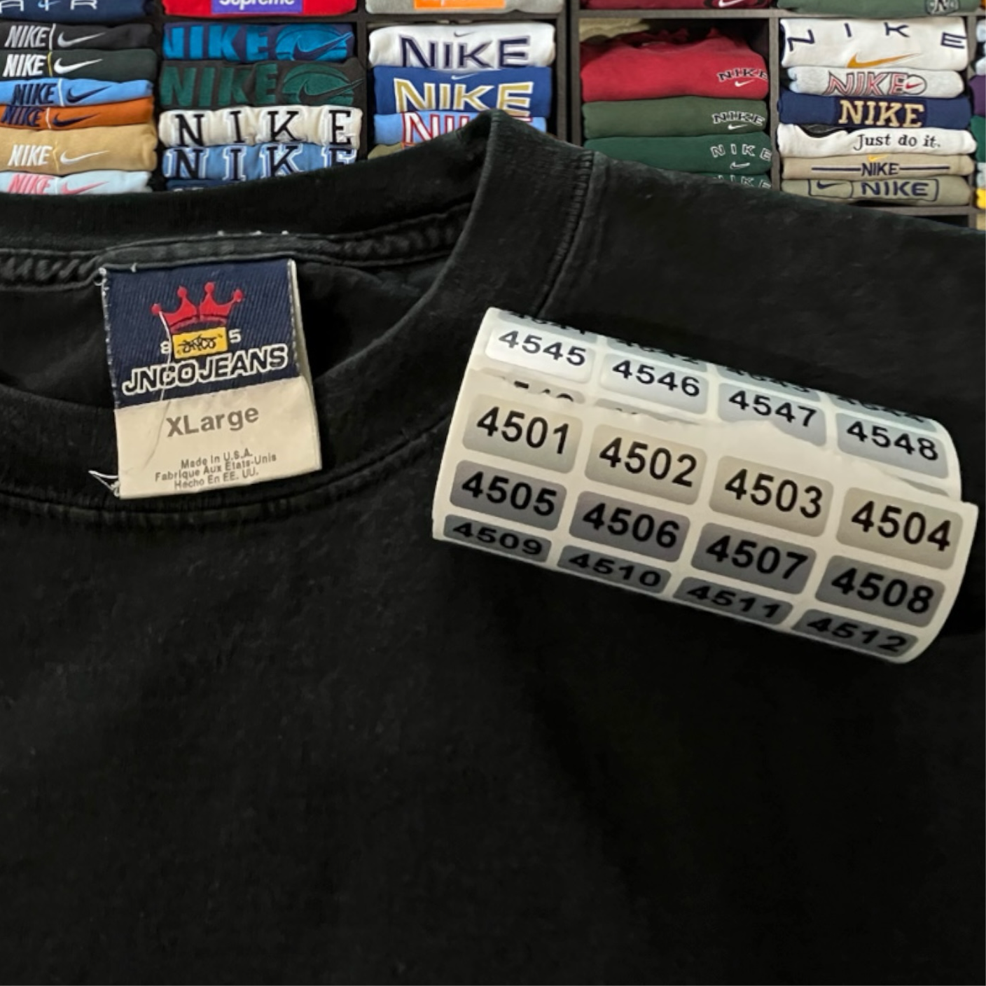 Y2K jnco jeans flame dice shirt