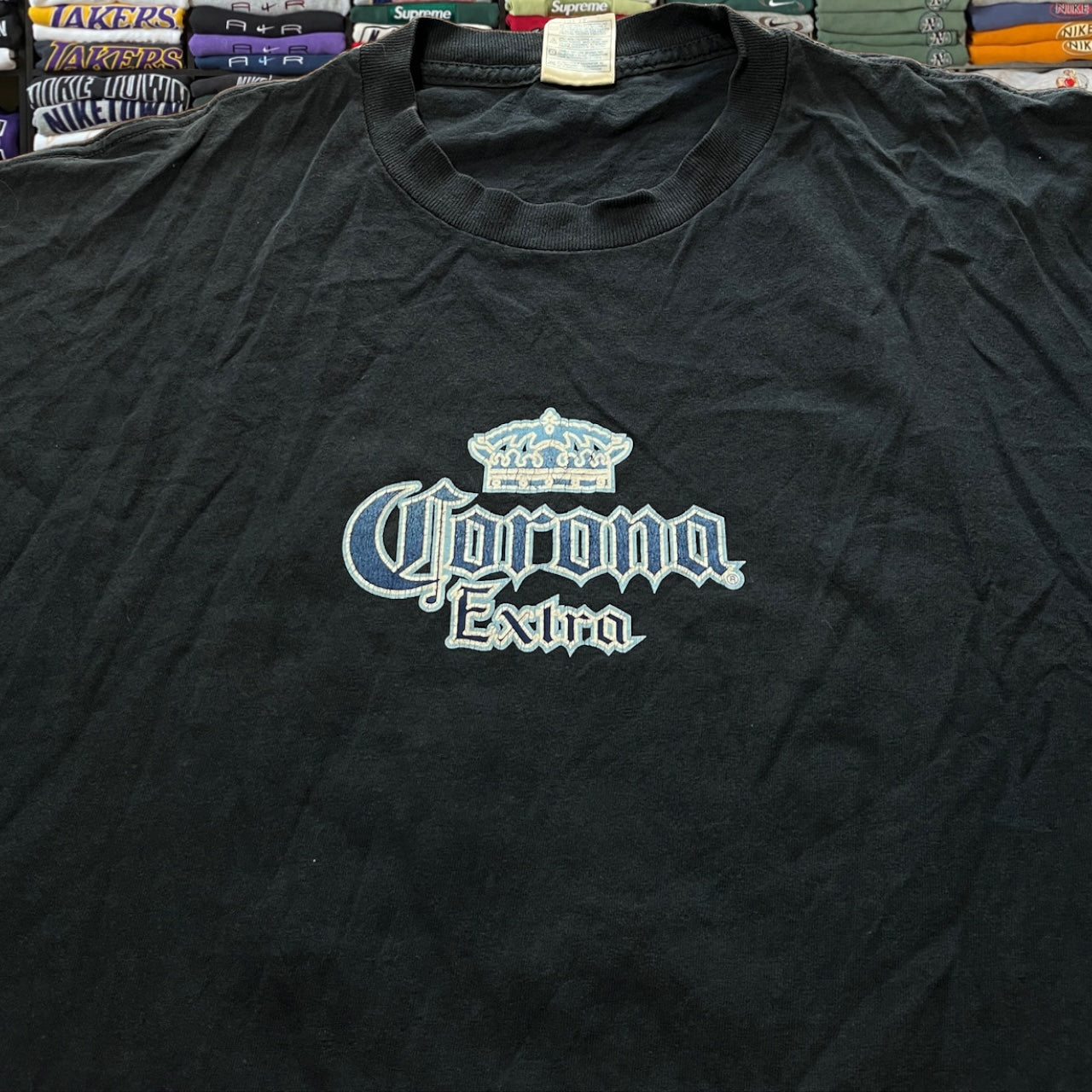 Y2K corona extra black shirt