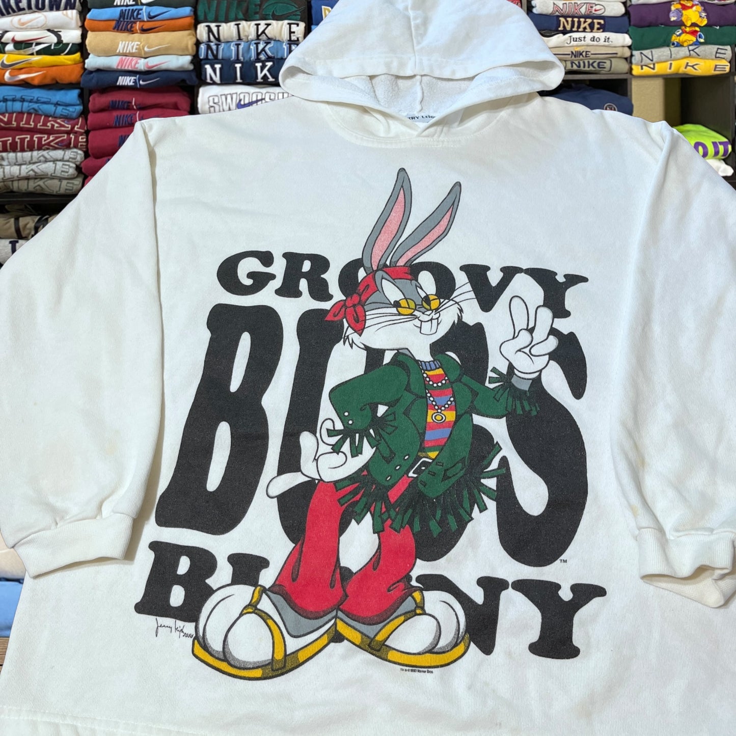 90s looney tunes bugs bunny hoodie