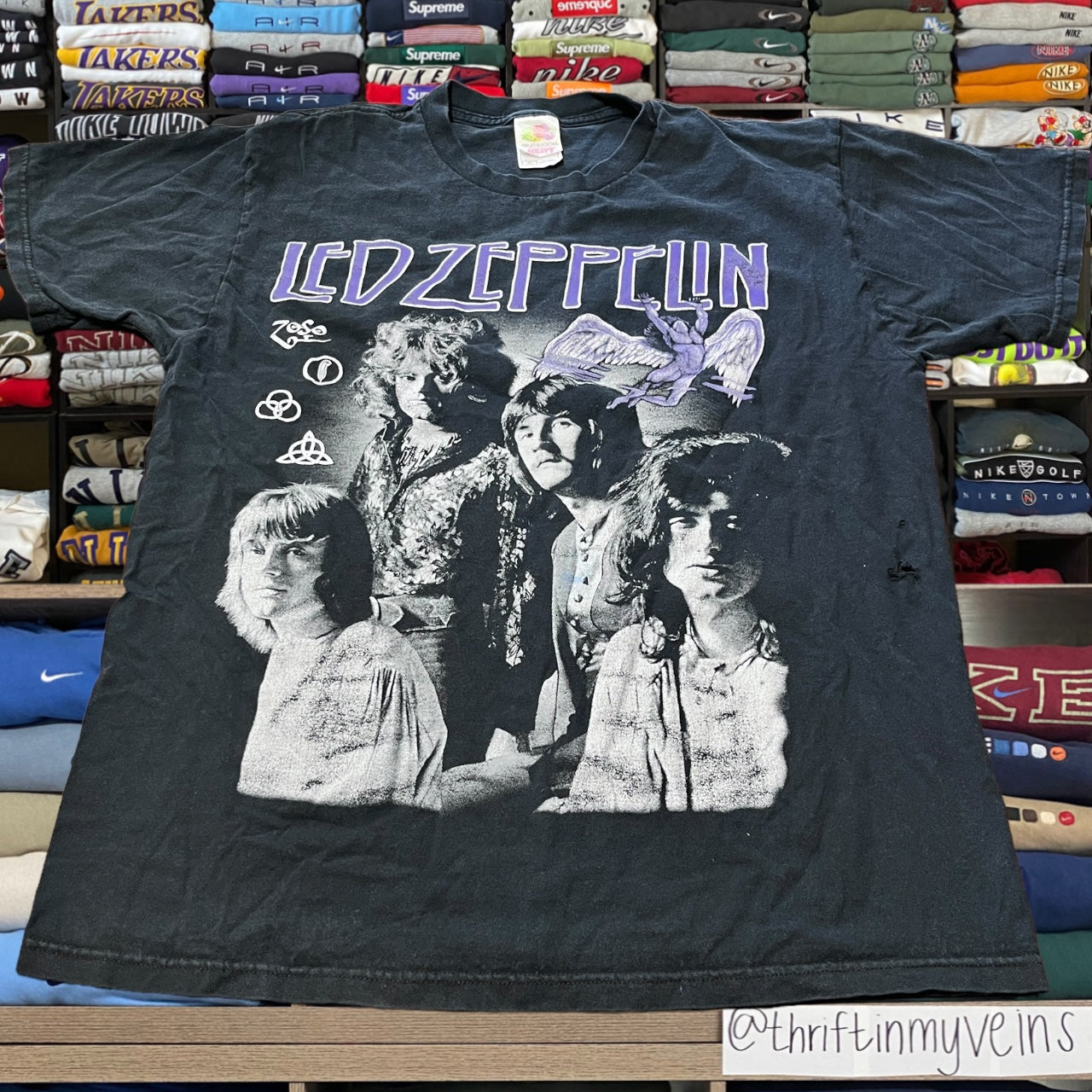 90s Led Zeppelin band tee shirt
