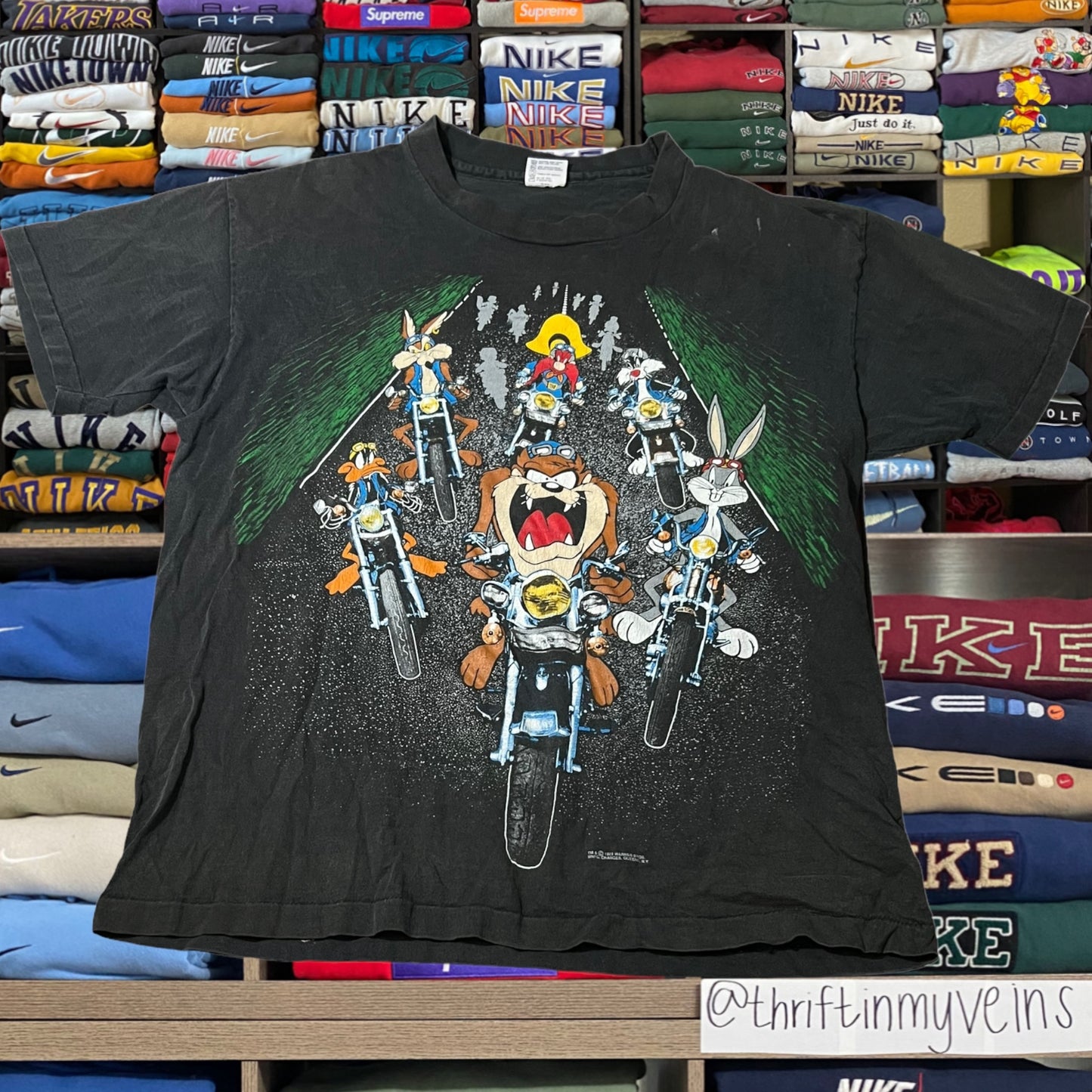 1993 Harley Davidson biker taz shirt ( xlarge )