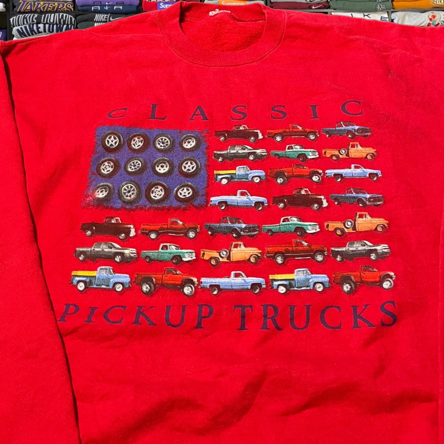 90s pick up trucks car sweater