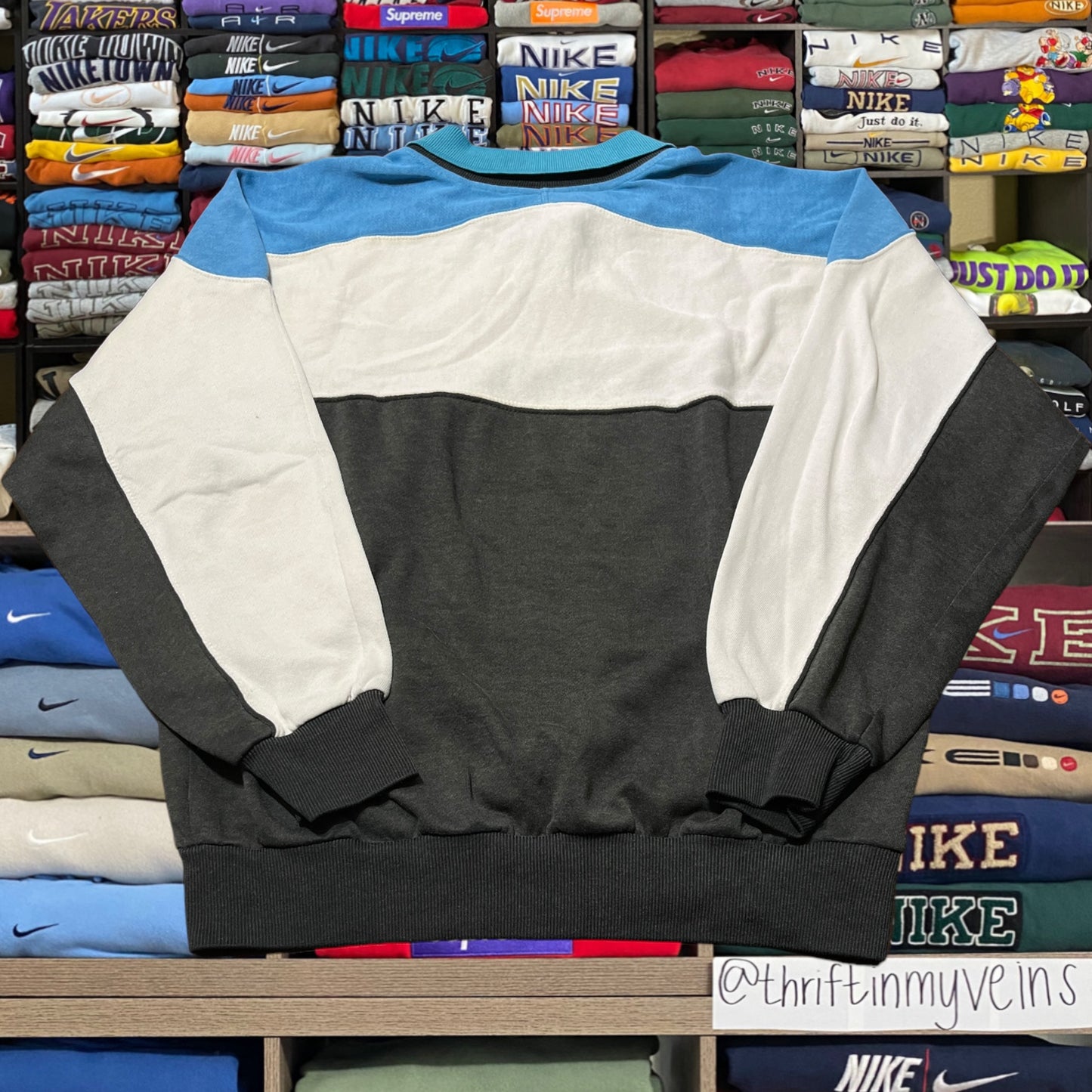 80s adidas collar sweatshirt (large)