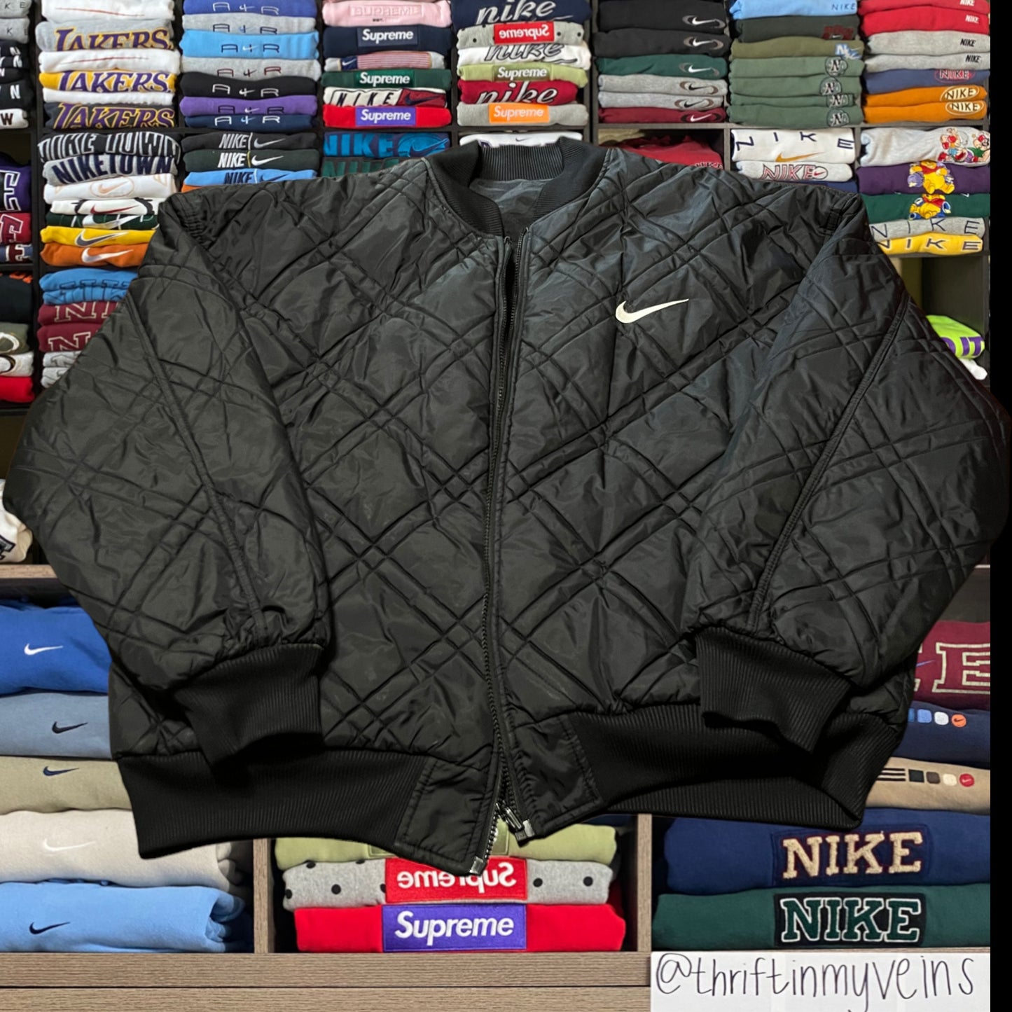 vintage 90's reversible nike windbreaker (large)