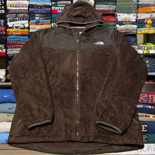 Y2K north face brown fleece