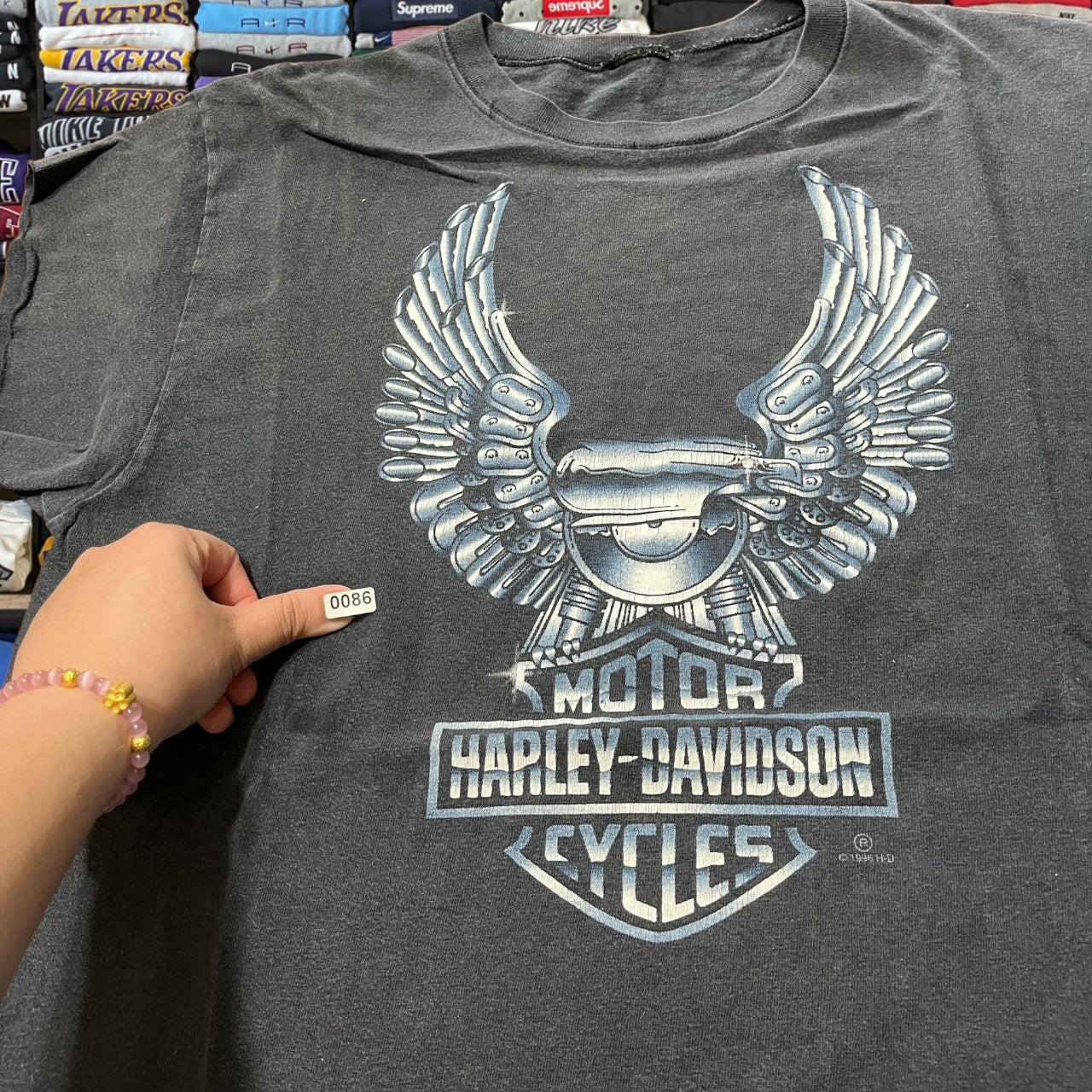 Vintage 90s harley davidson biker motorcycle shirt