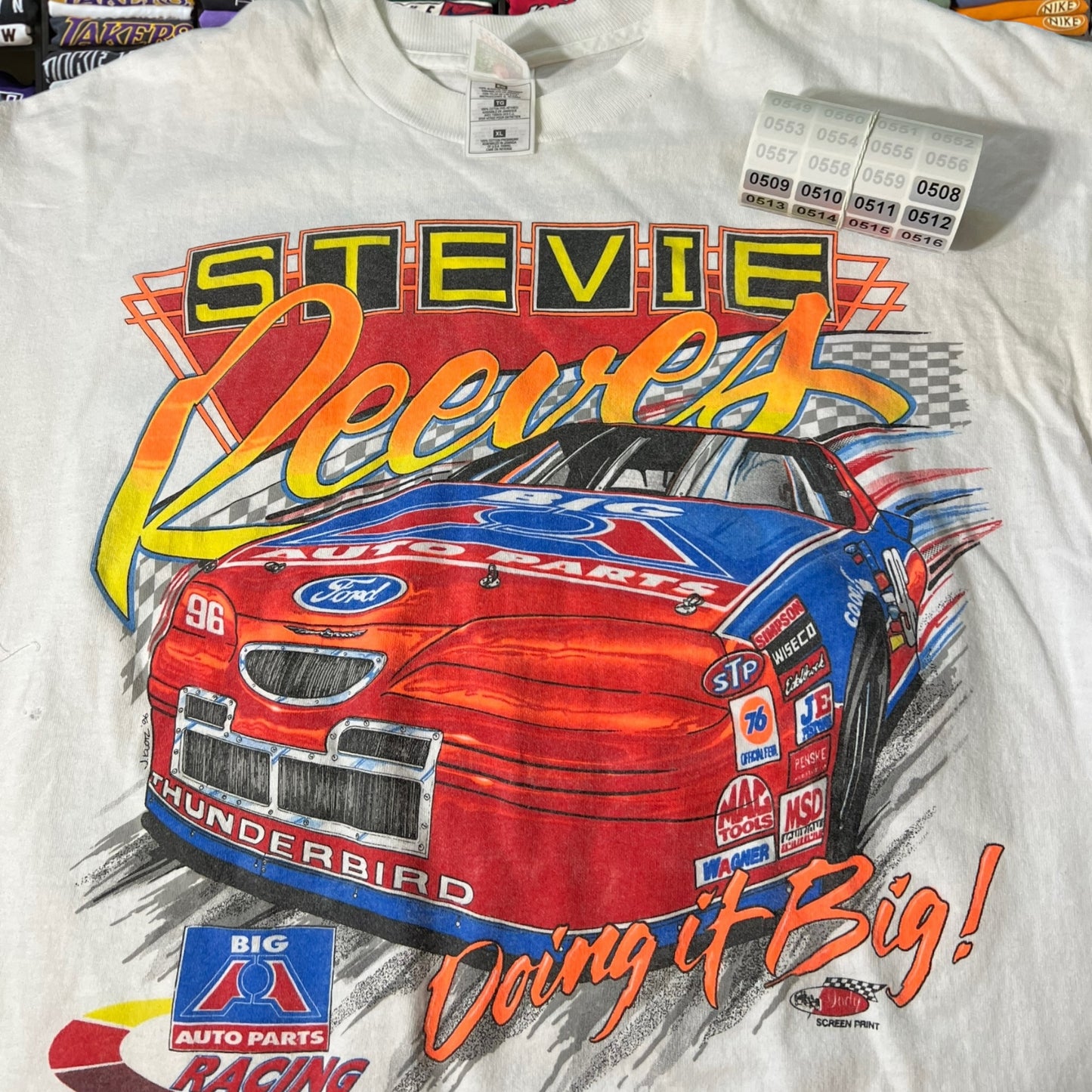 90s nascar graphic shirt
