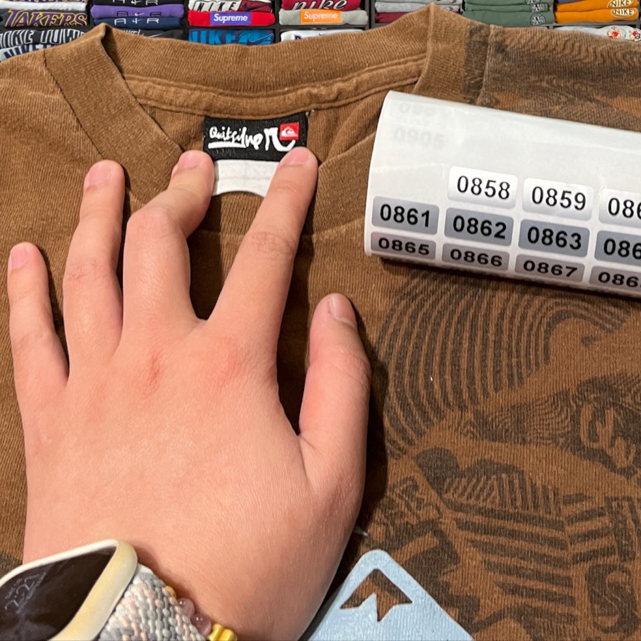 Y2K quiksilver brown skater shirt