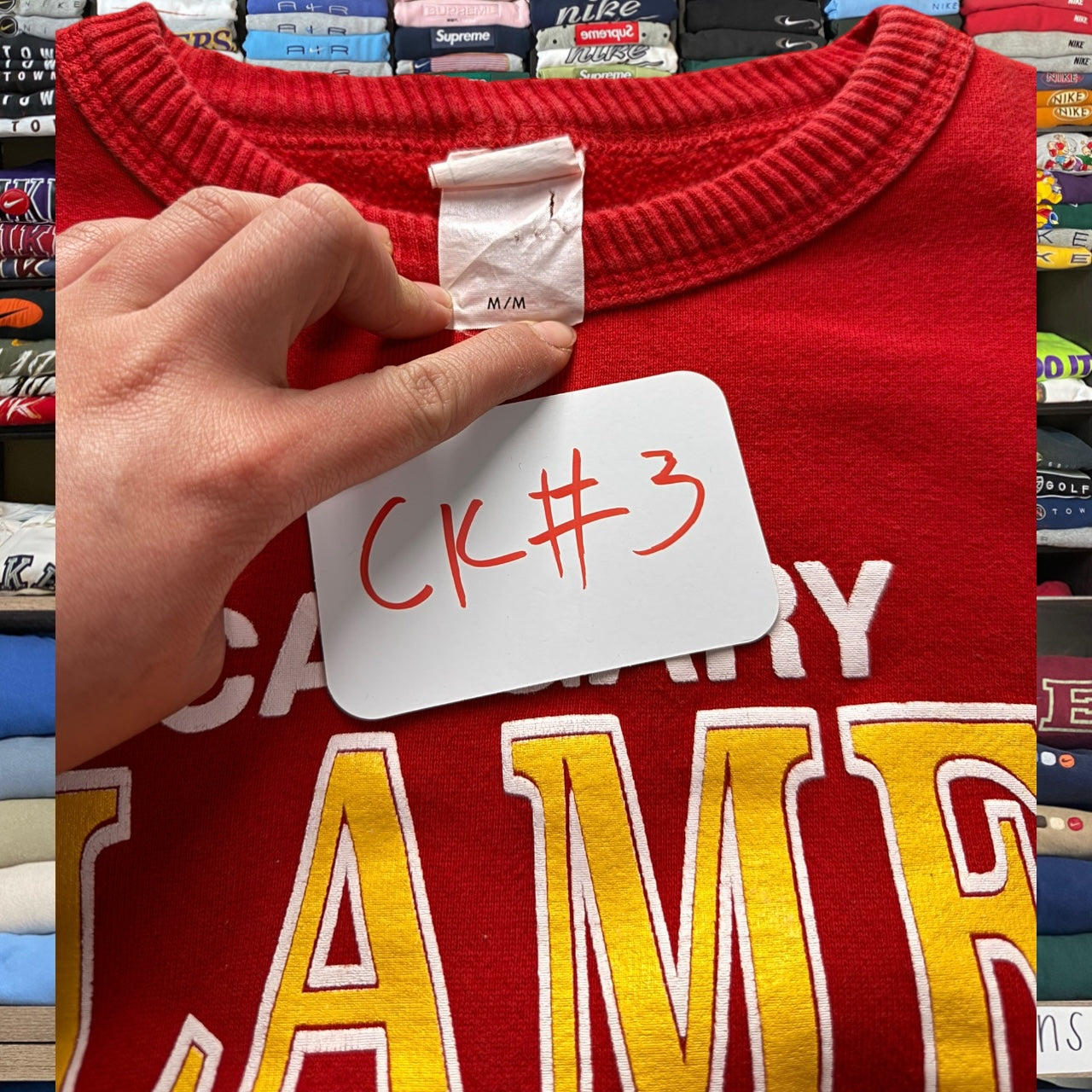 90s calgary flames sweatshirt (Medium)