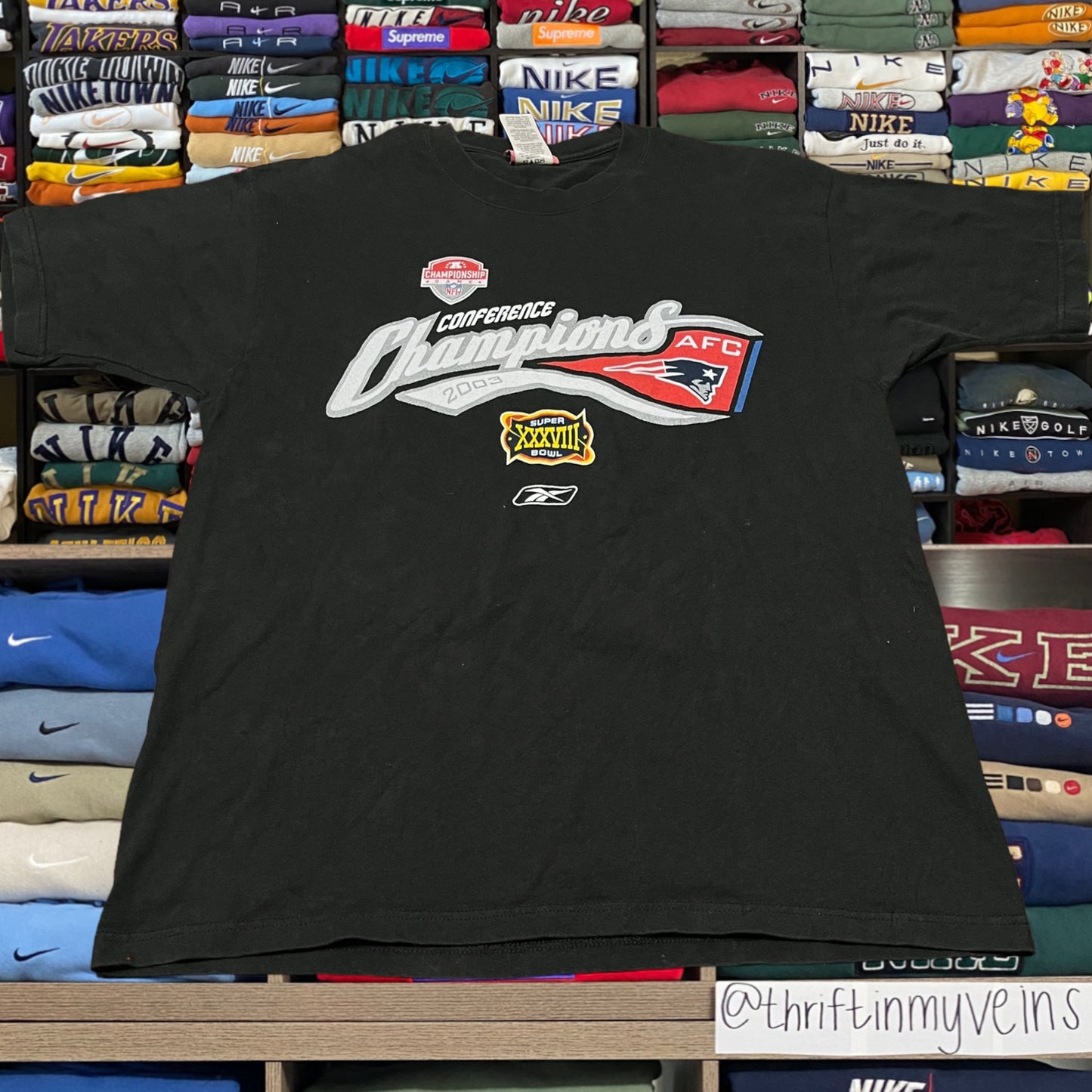 Y2K New England patriots nfl football shirt