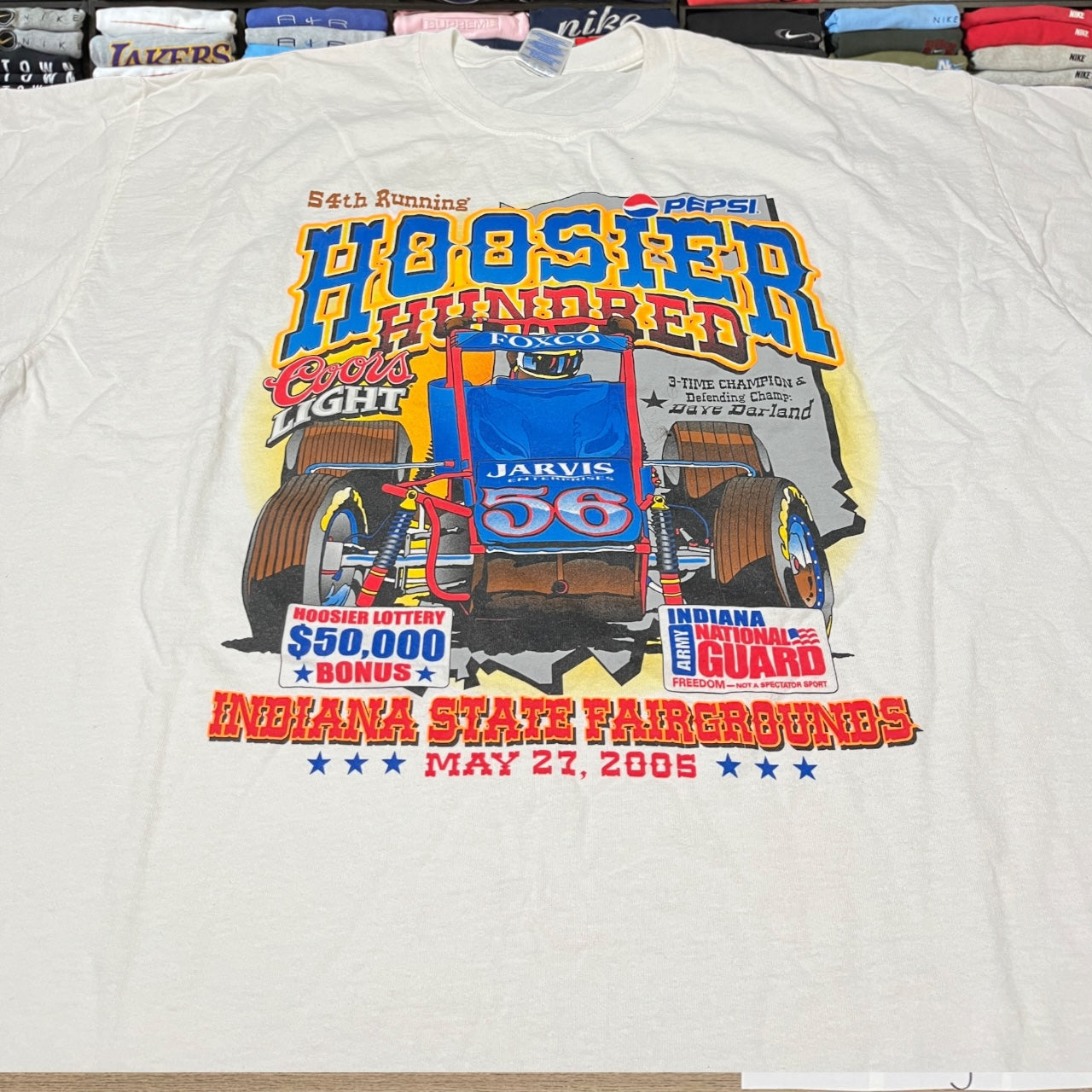 y2k hoosier car shirt (xxl)