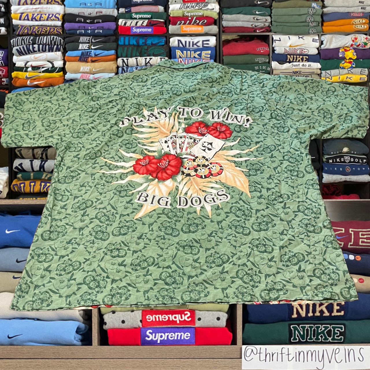 Big dog poker button up shirt