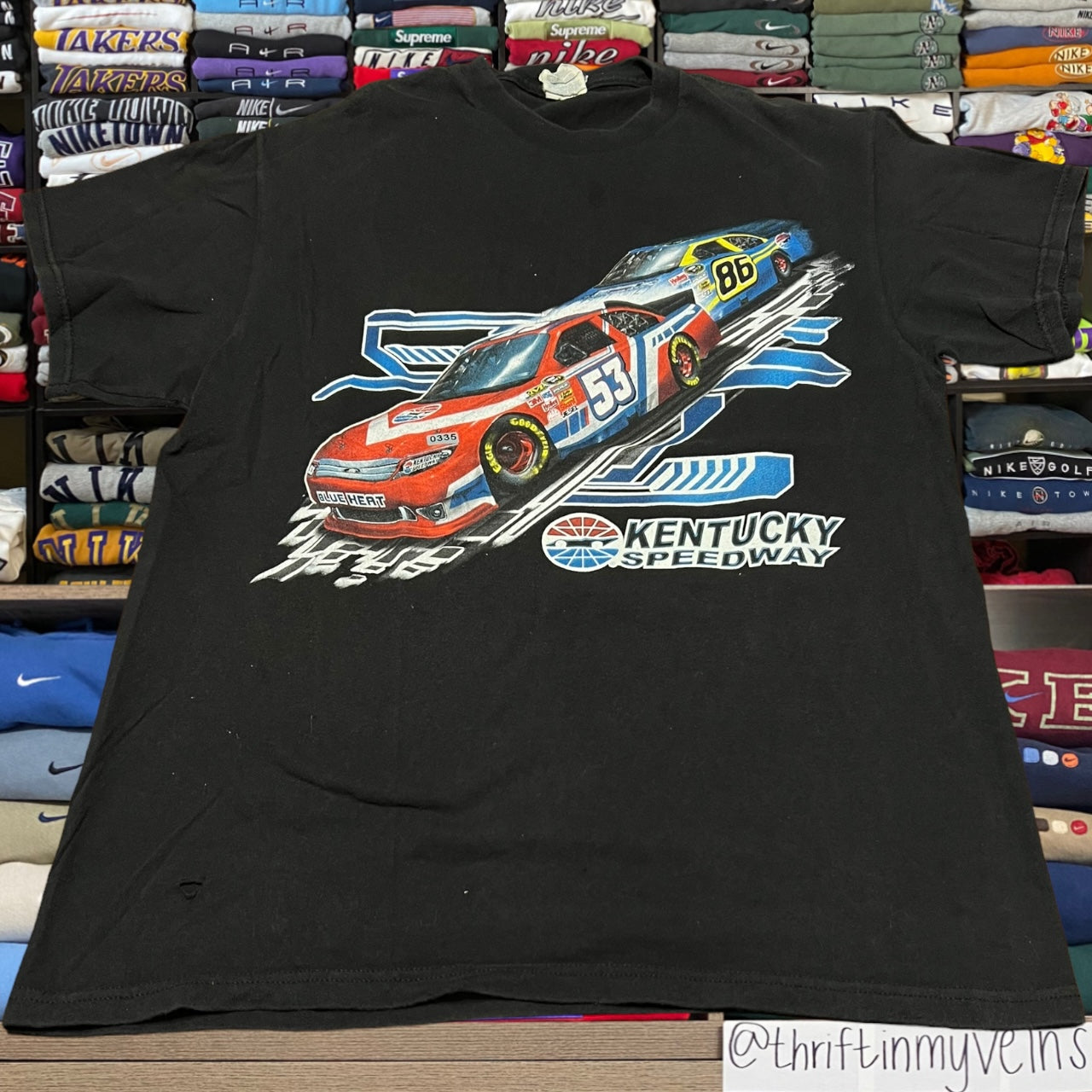 Y2K nascar graphic shirt