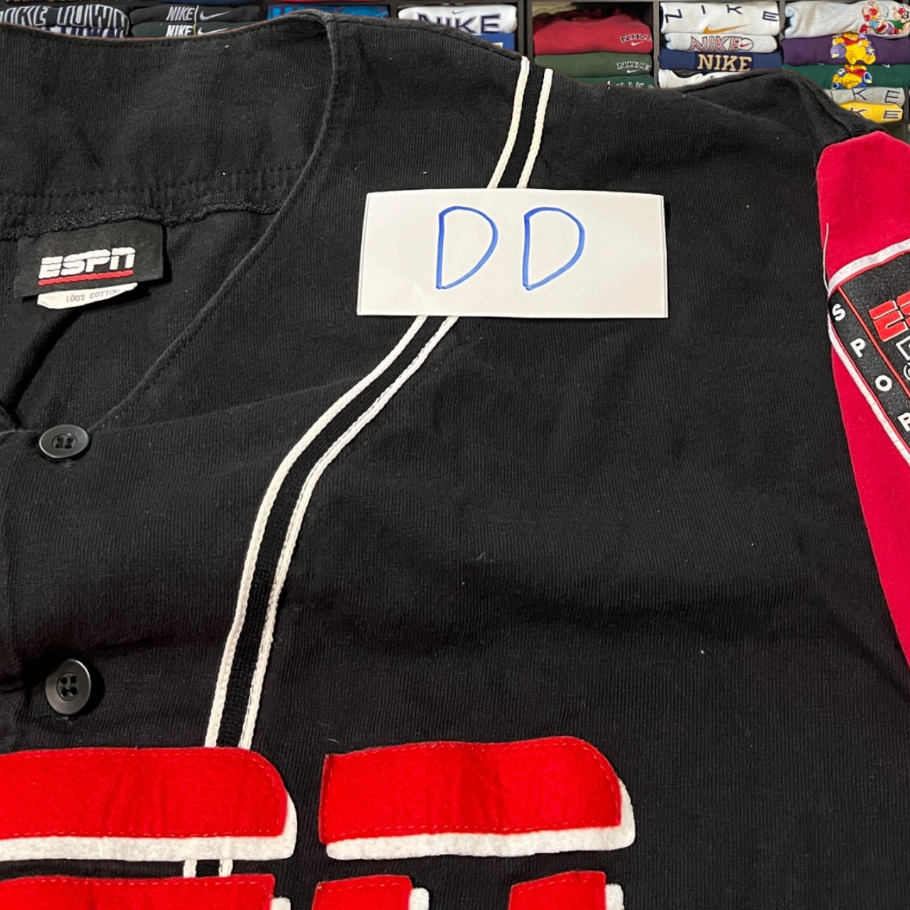 90s espn button up sweater