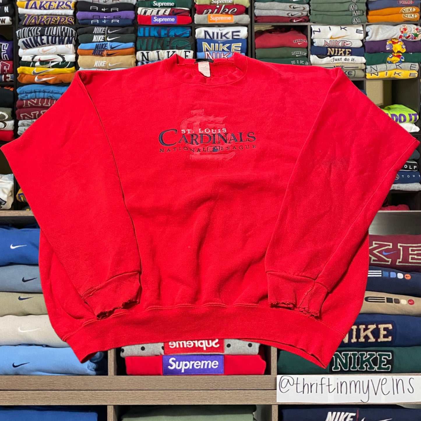 90s St. Louis cardinals mlb baseball sweater