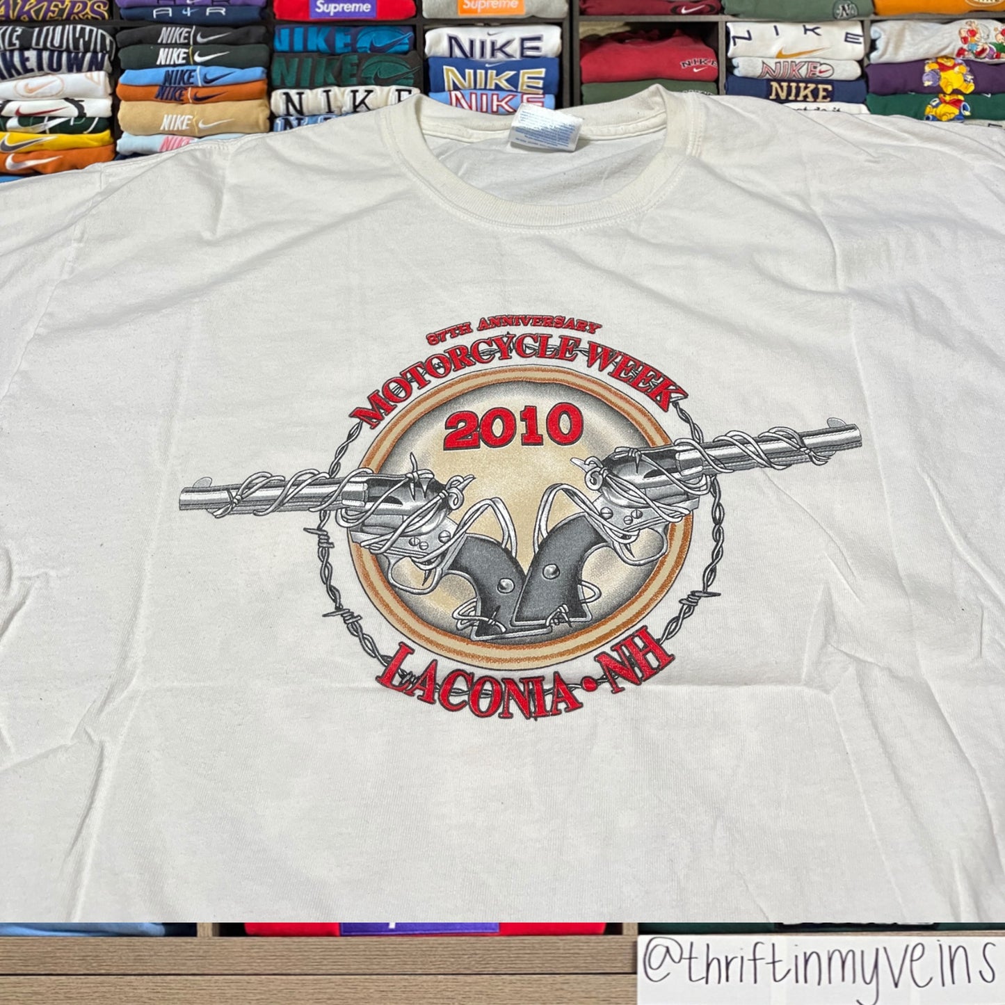 Y2K motorcycle biker shirt